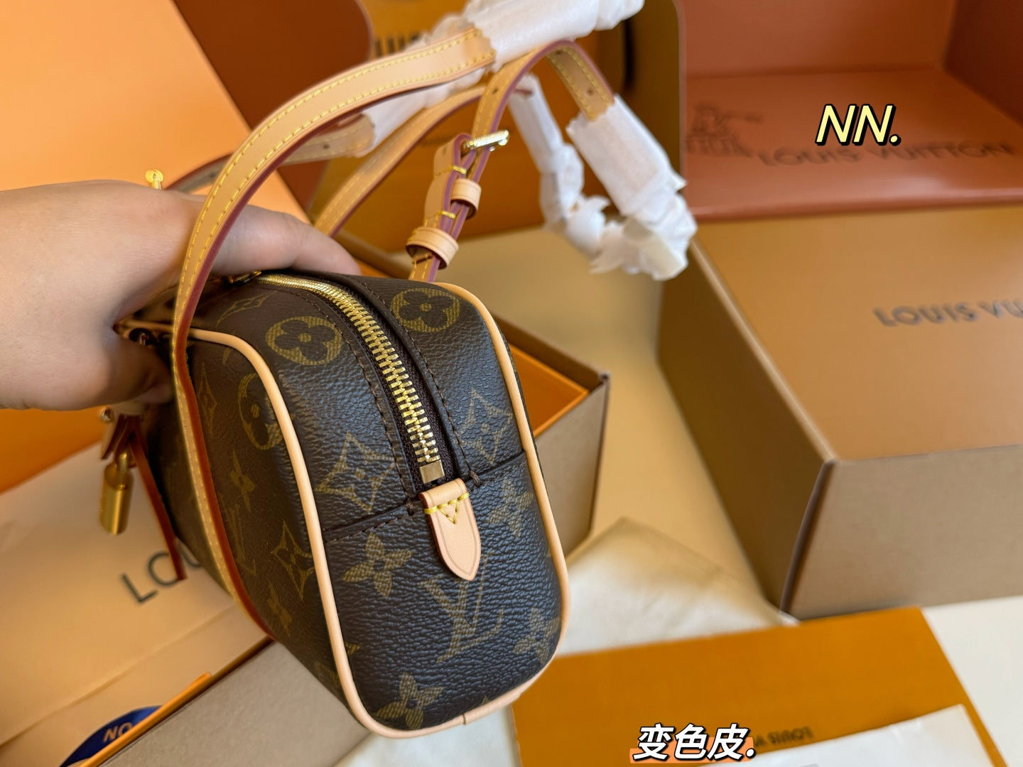 LV hang on bowler's bag