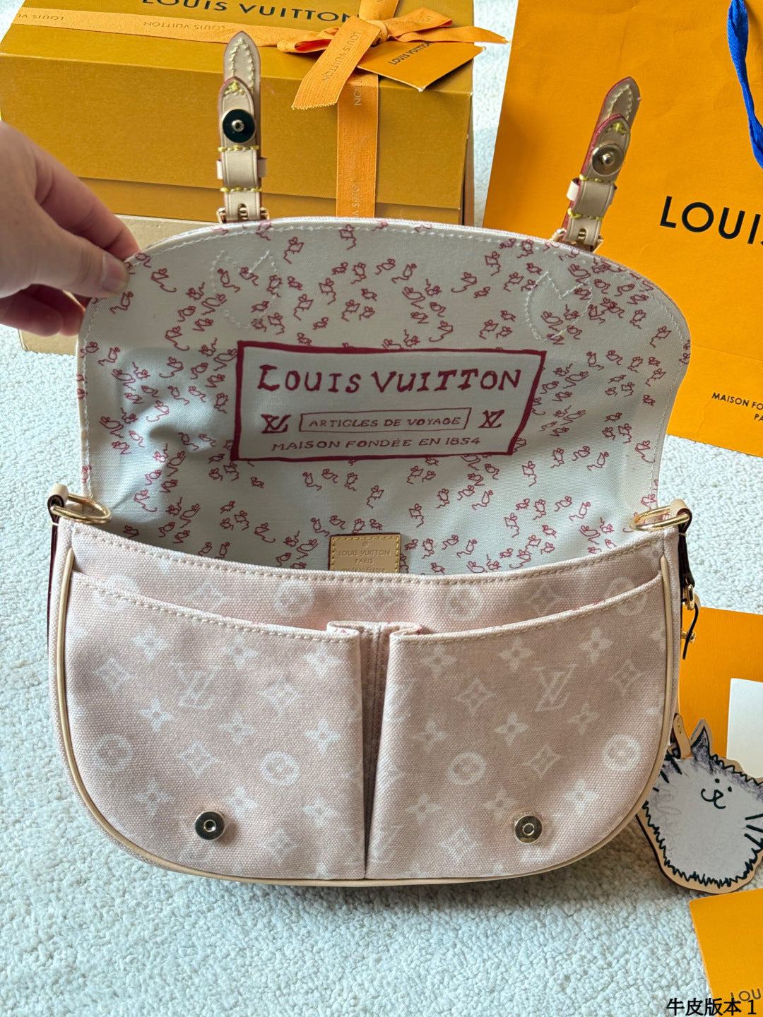 LV ESCAPE Meowgram crossbody bag