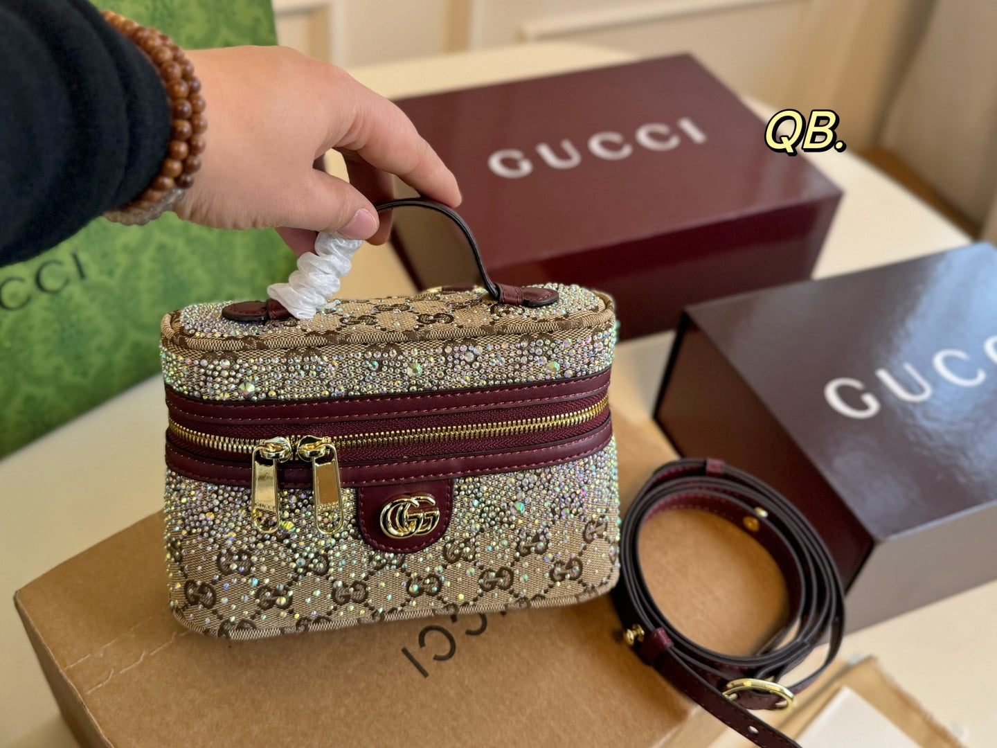 Gucci Handheld Makeup Bag