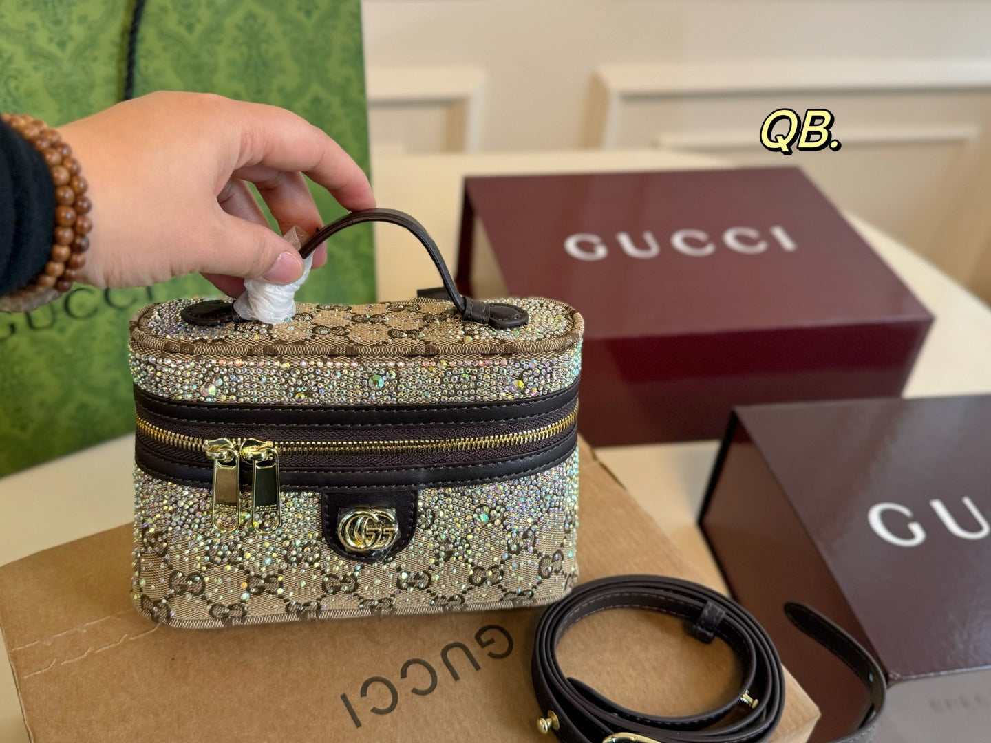 Gucci Handheld Makeup Bag