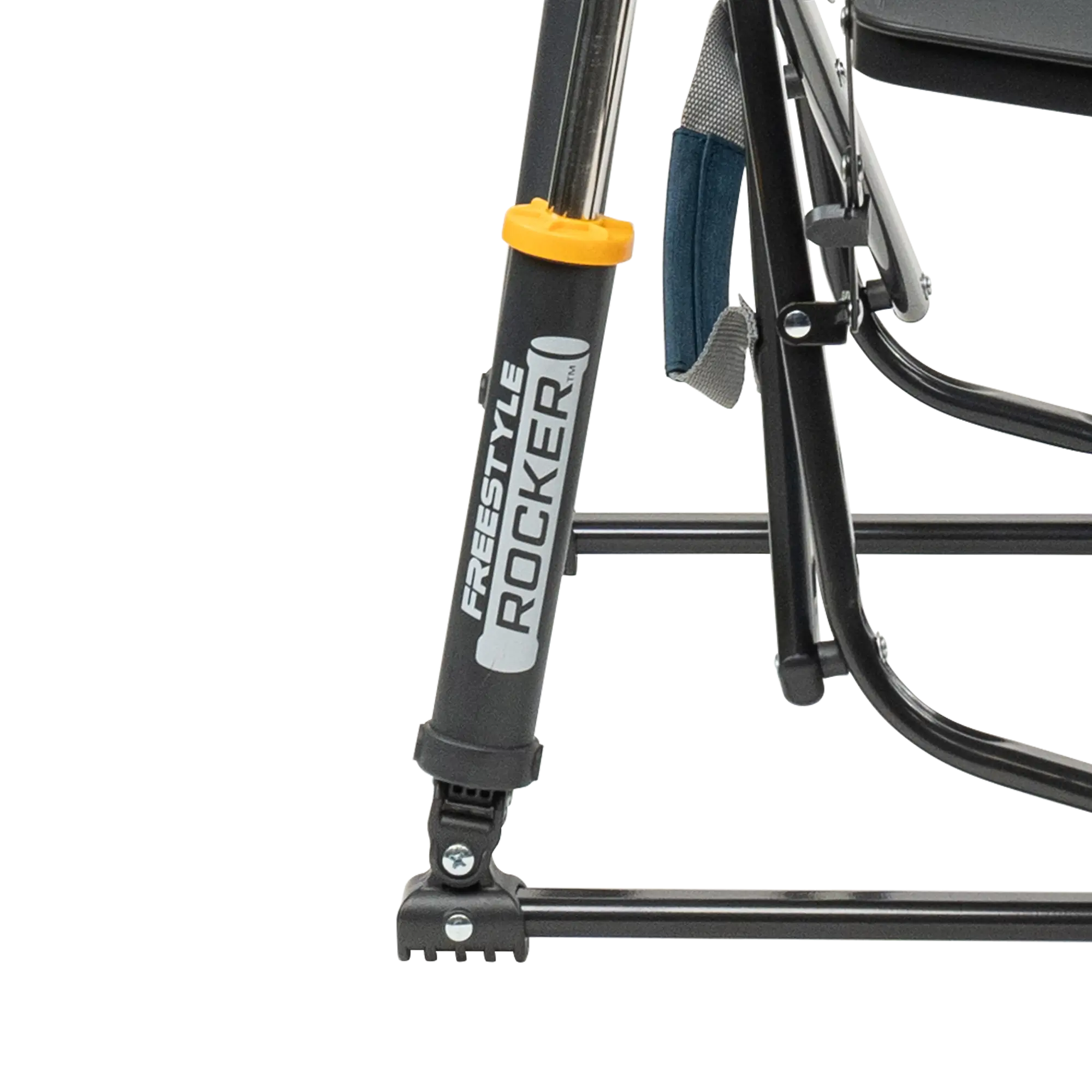 Freestyle Rocker with Side Table, Heathered Indigo, Shock Detail