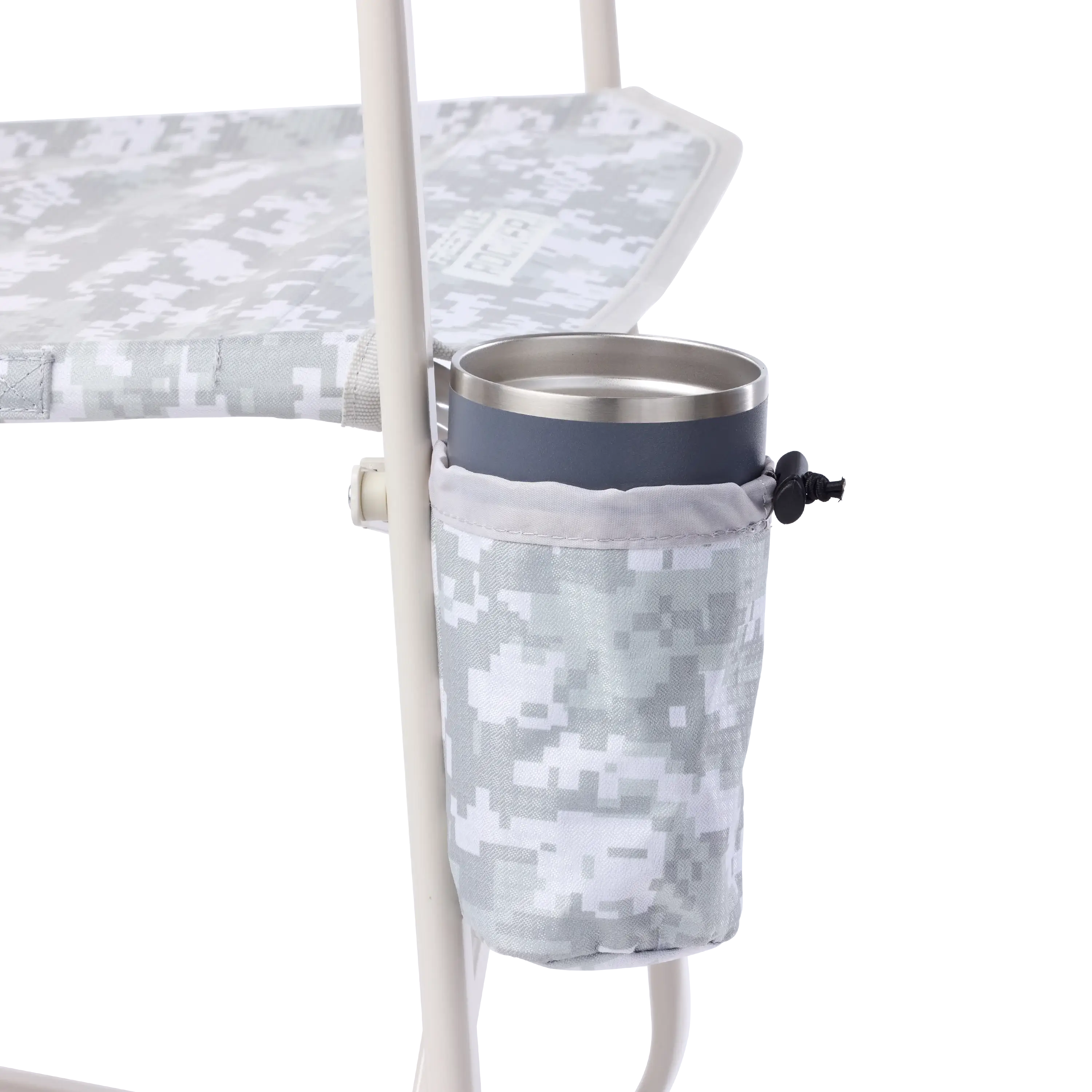Cup holder of the snow camo freestyle rocker elite.