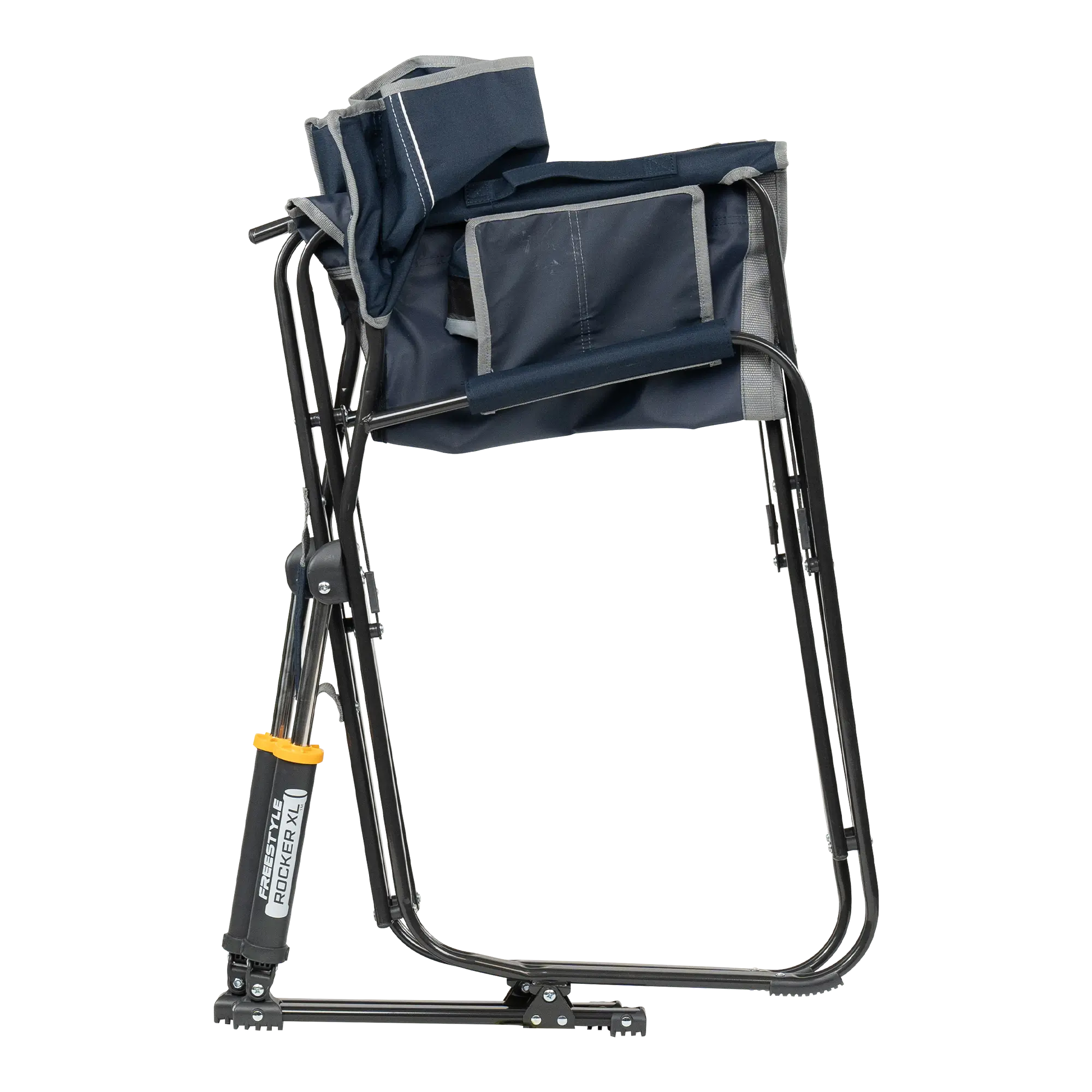 GCI Outdoor Freestyle Rocker XL in folded position, showing off its compact design and easy-carry structure.