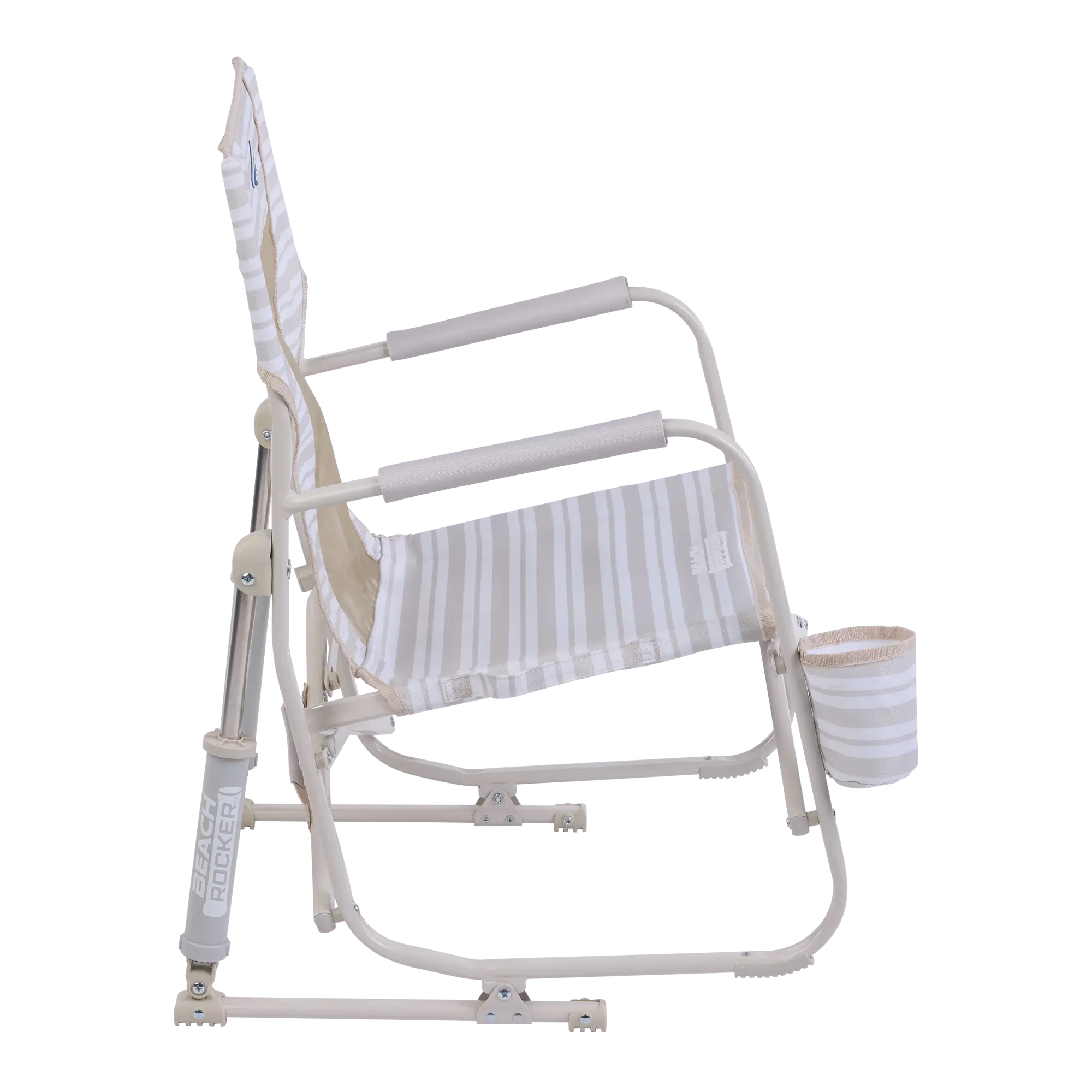 Beach Rocker, Neutral Stripe, Right Side