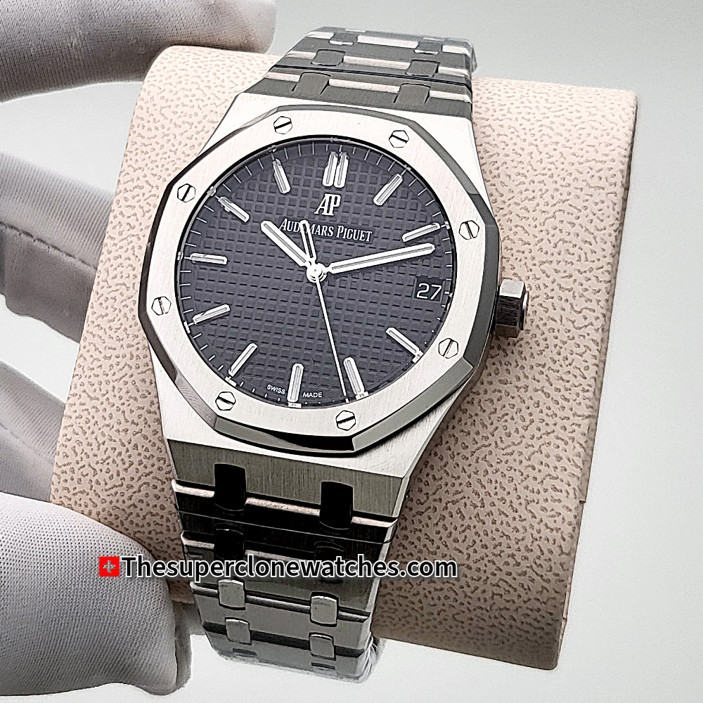 Audemars Piguet Royal Oak Stainless Steel Black Dial Exact 1:1 Super Clone 4302 Swiss Movement Replica Watch