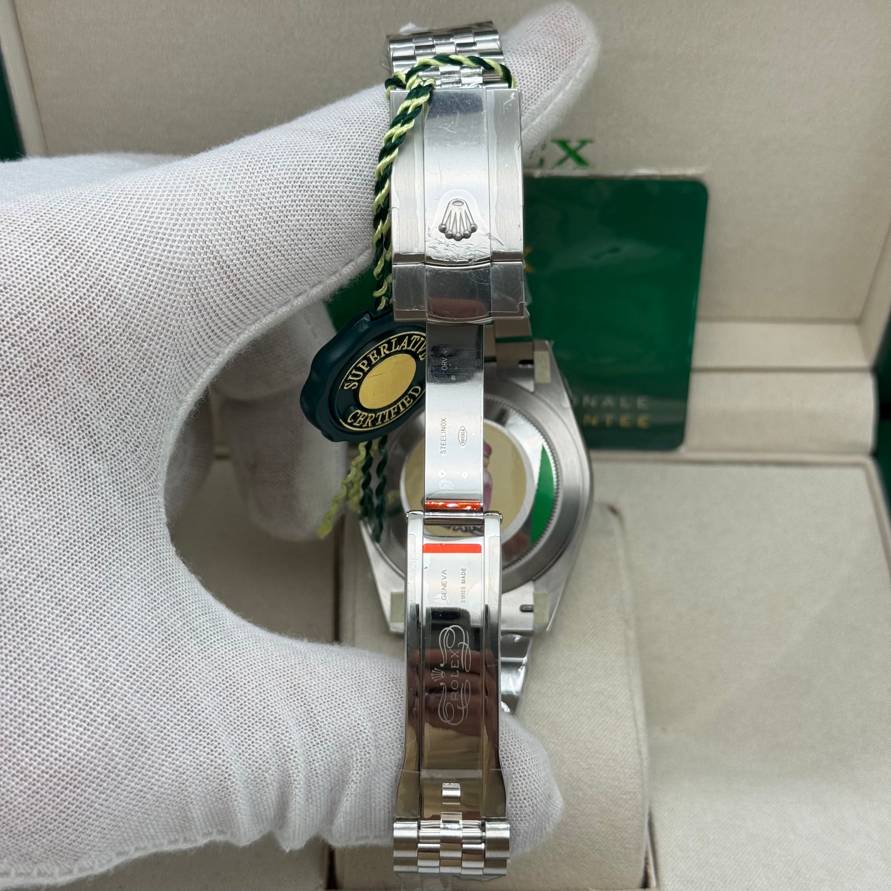 Rolex Datejust 41mm fluted Mint Green Dial jubilee Bracelet