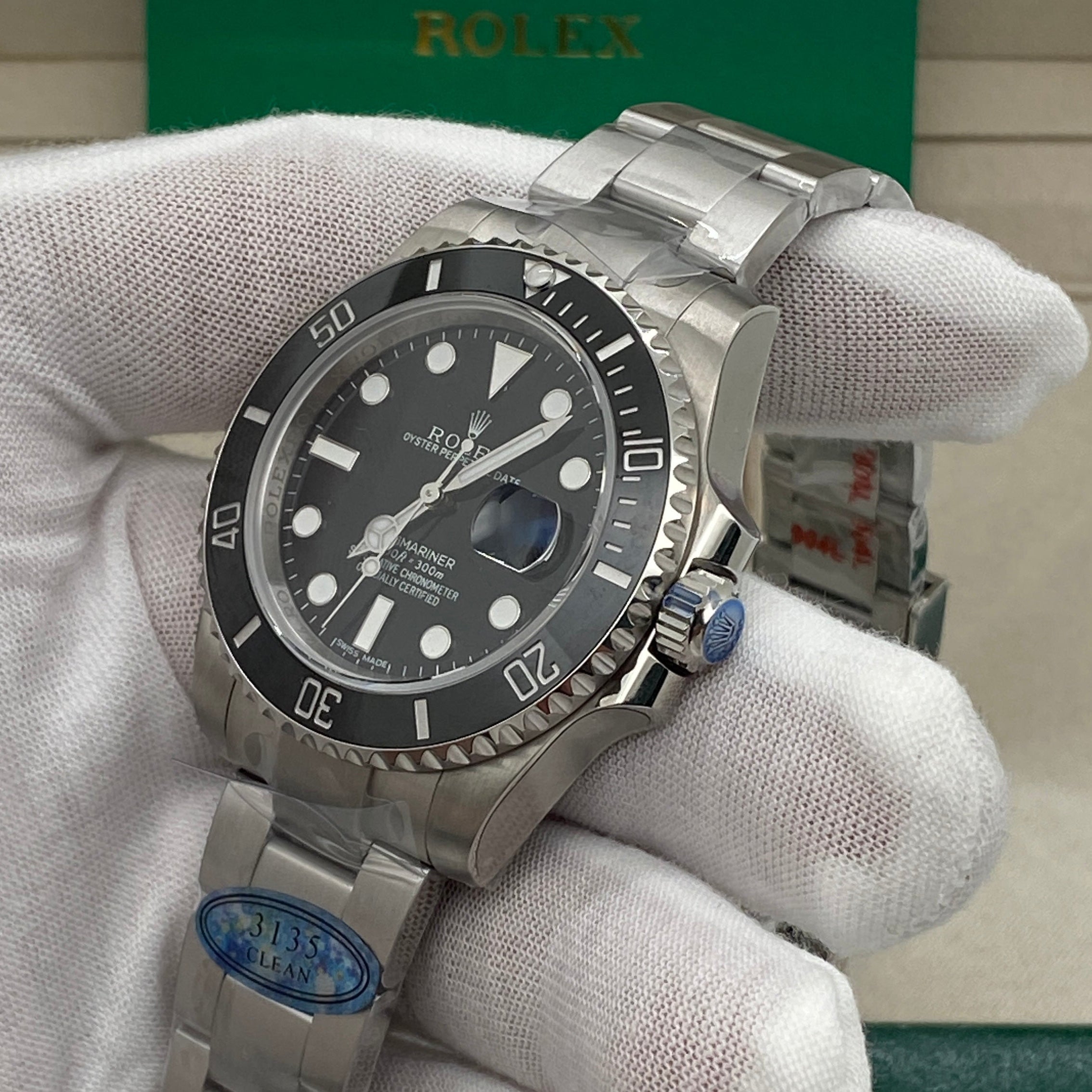 Rolex Submarine Date 40mm Steel ceramic Black Dial