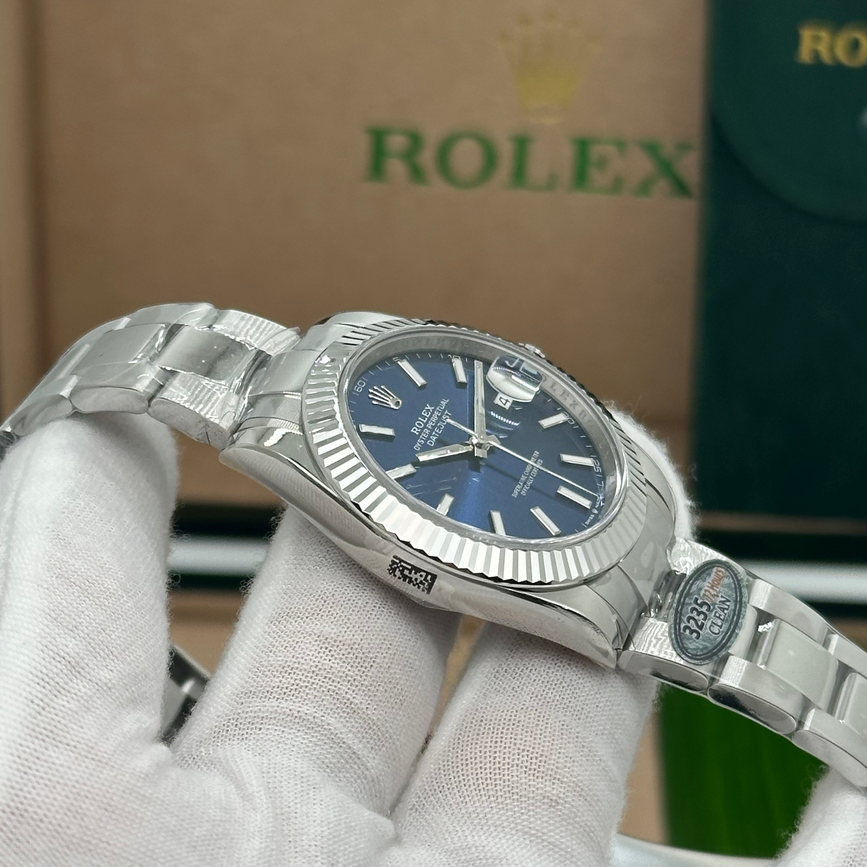 Rolex Datejust 41mm Blue Dial – Super Clone Swiss Replica