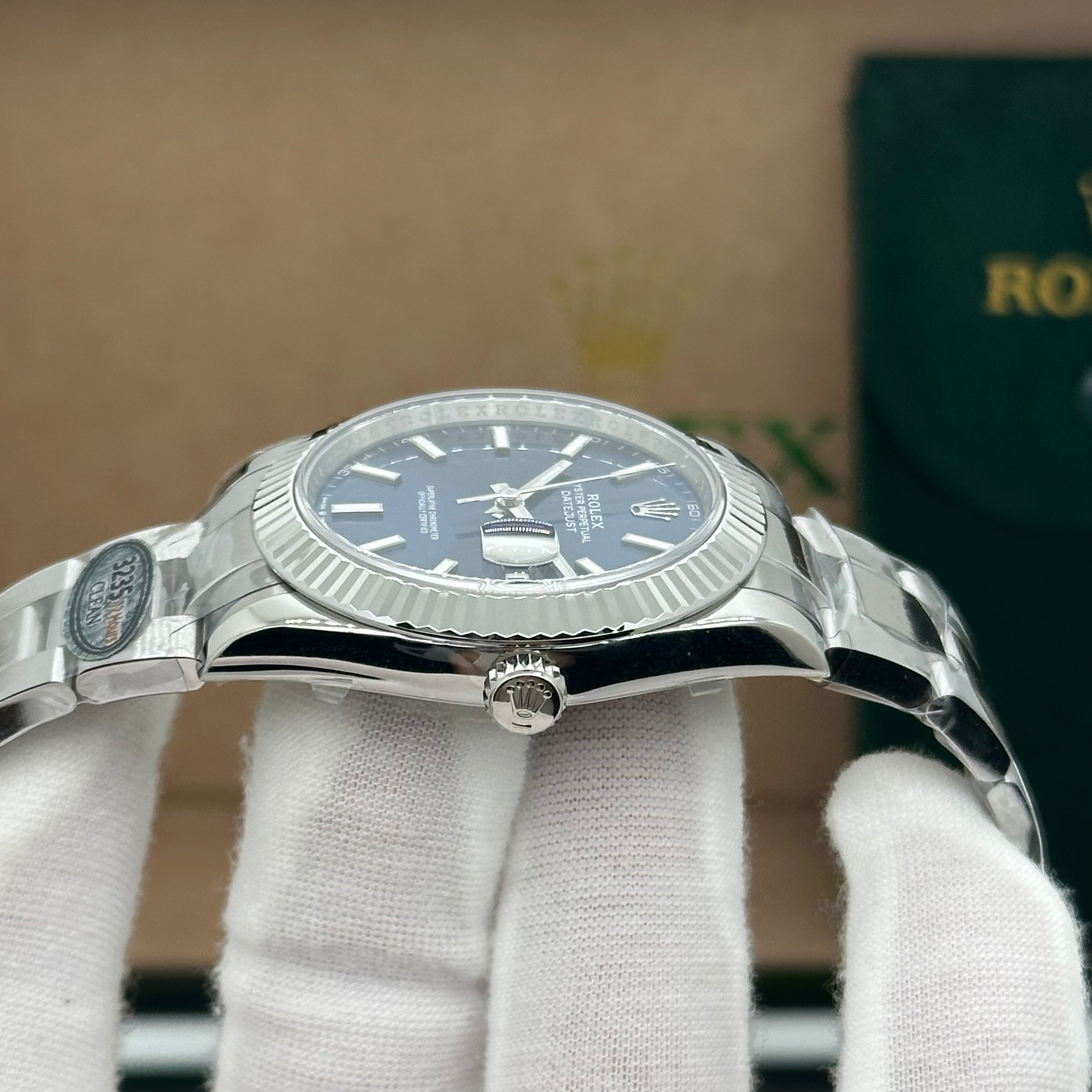 Rolex Datejust 41mm Blue Dial – Super Clone Swiss Replica