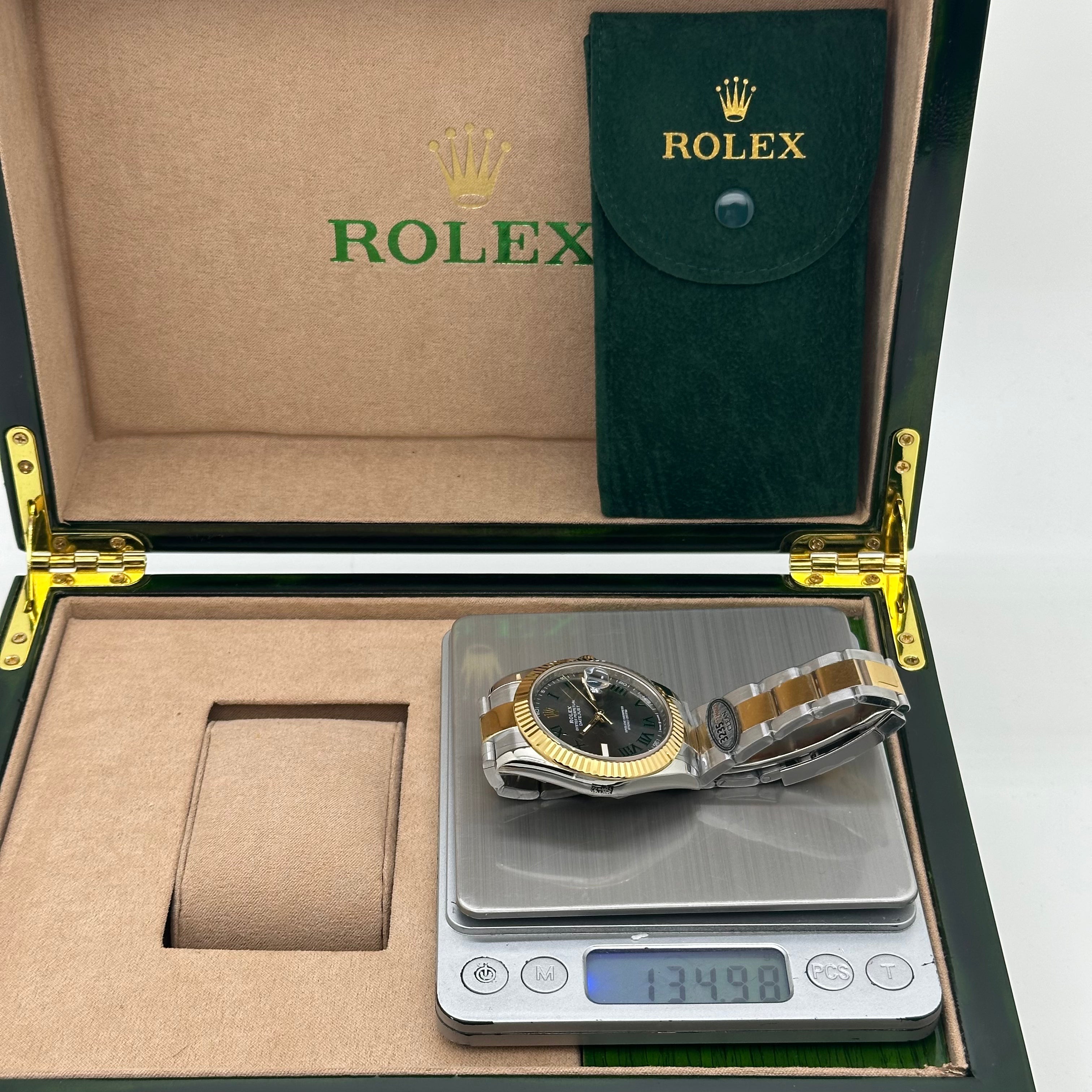Rolex Datejust 41mm Two-Tone Oyster Gold  – Slate Roman Dial
