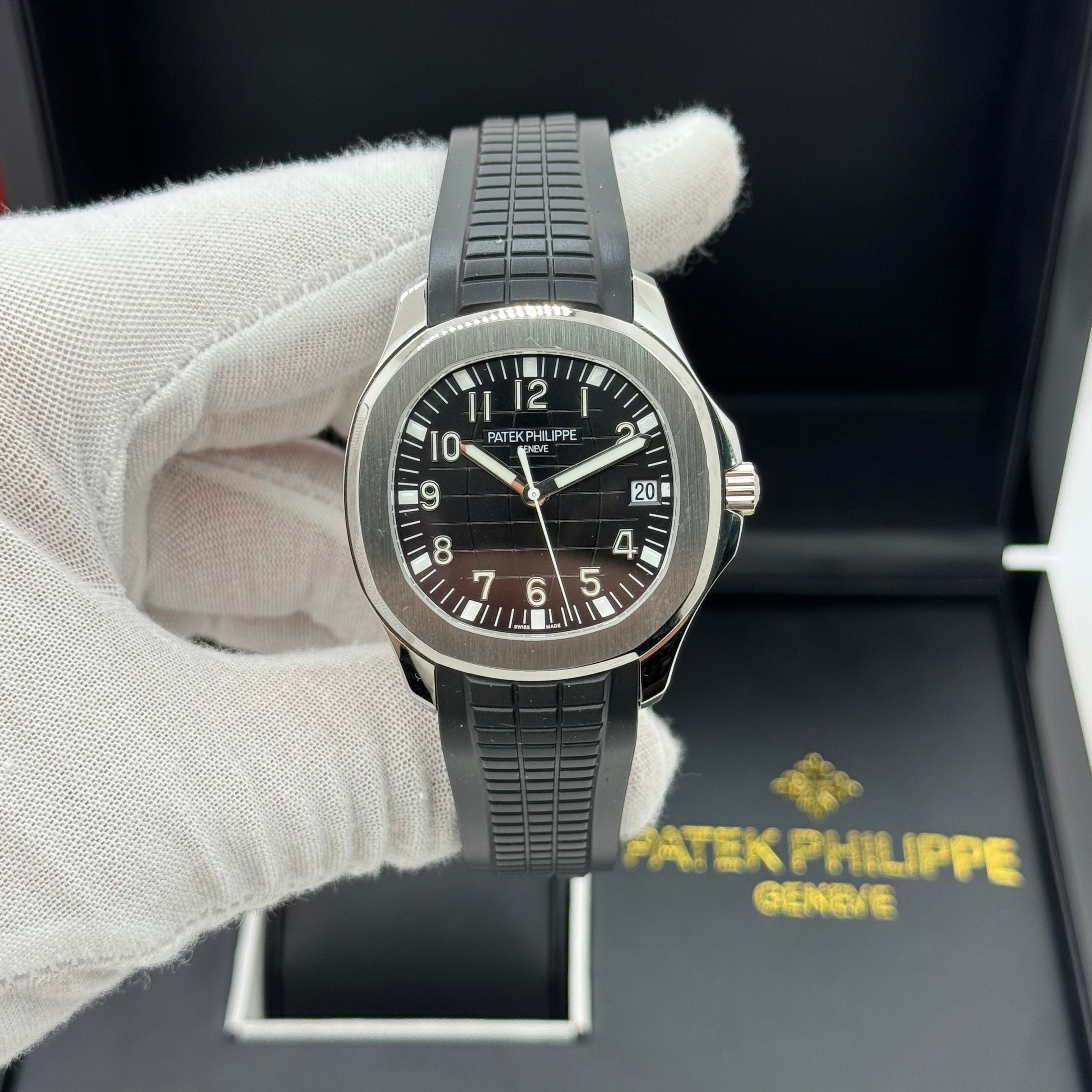 Patek Philippe Aquanaut Stainless Steel – Black Dial Rubber Strap