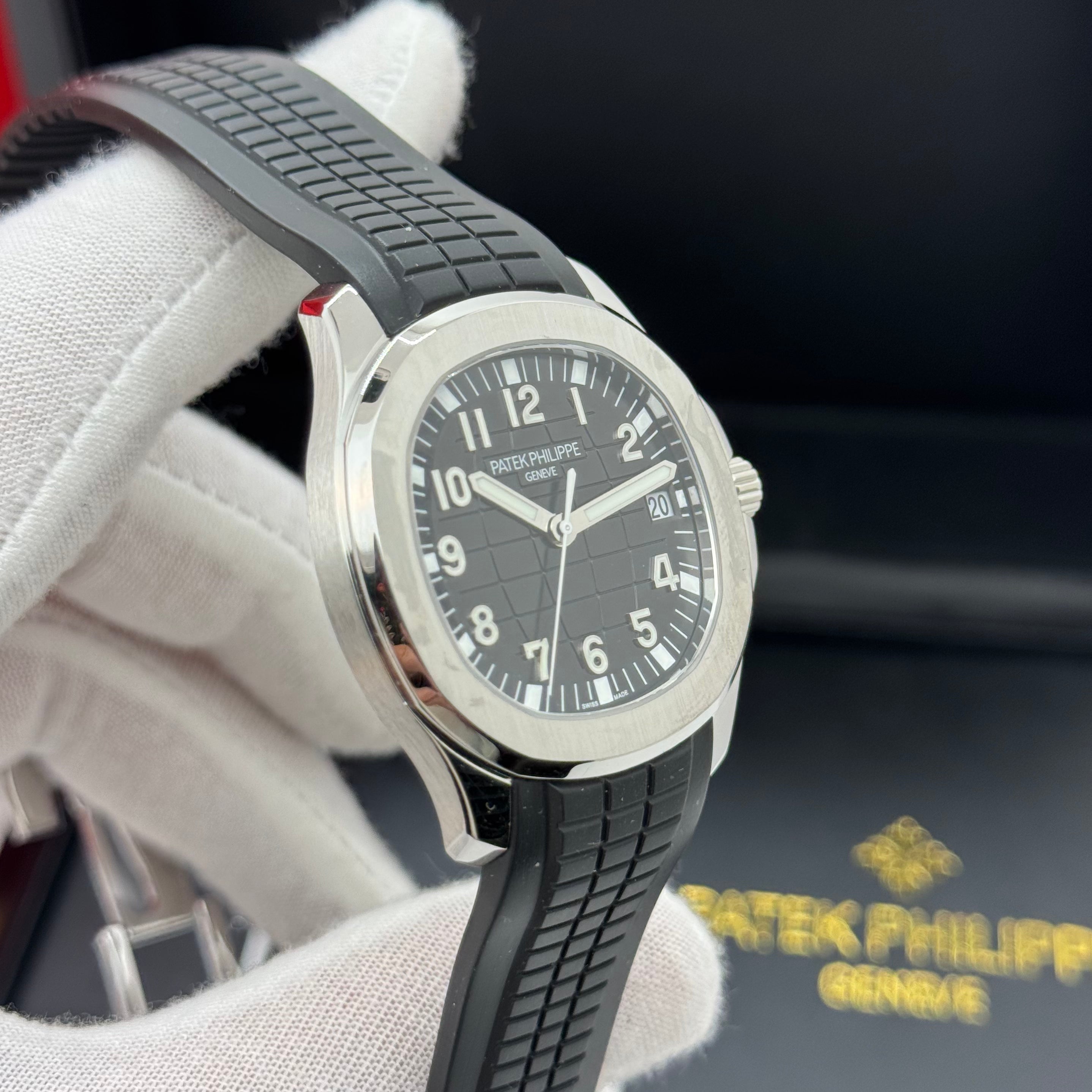 Patek Philippe Aquanaut Stainless Steel – Black Dial Rubber Strap