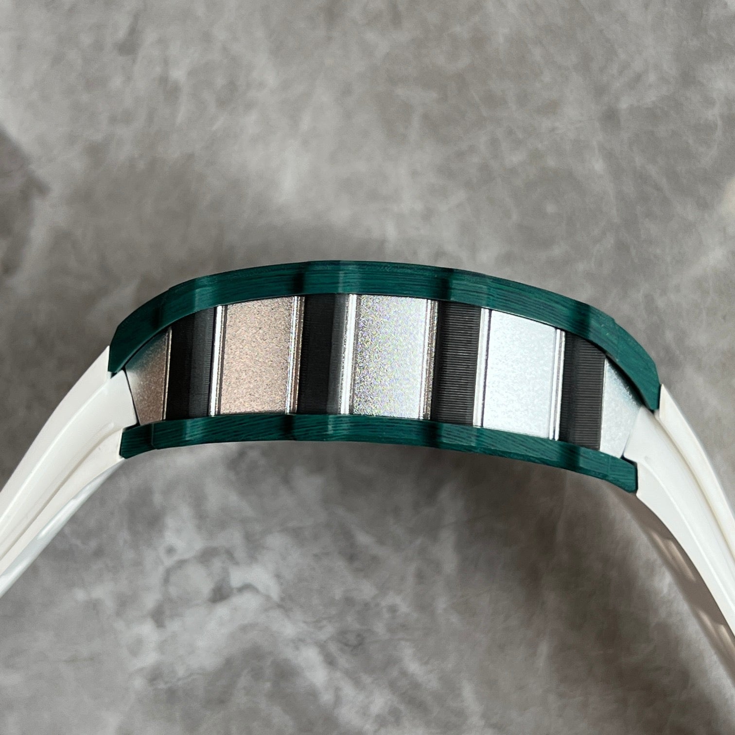 Richard Mille RM 11-03 McLaren Automatic Flyback Chronograph – Green Quartz TPT® with White Strap