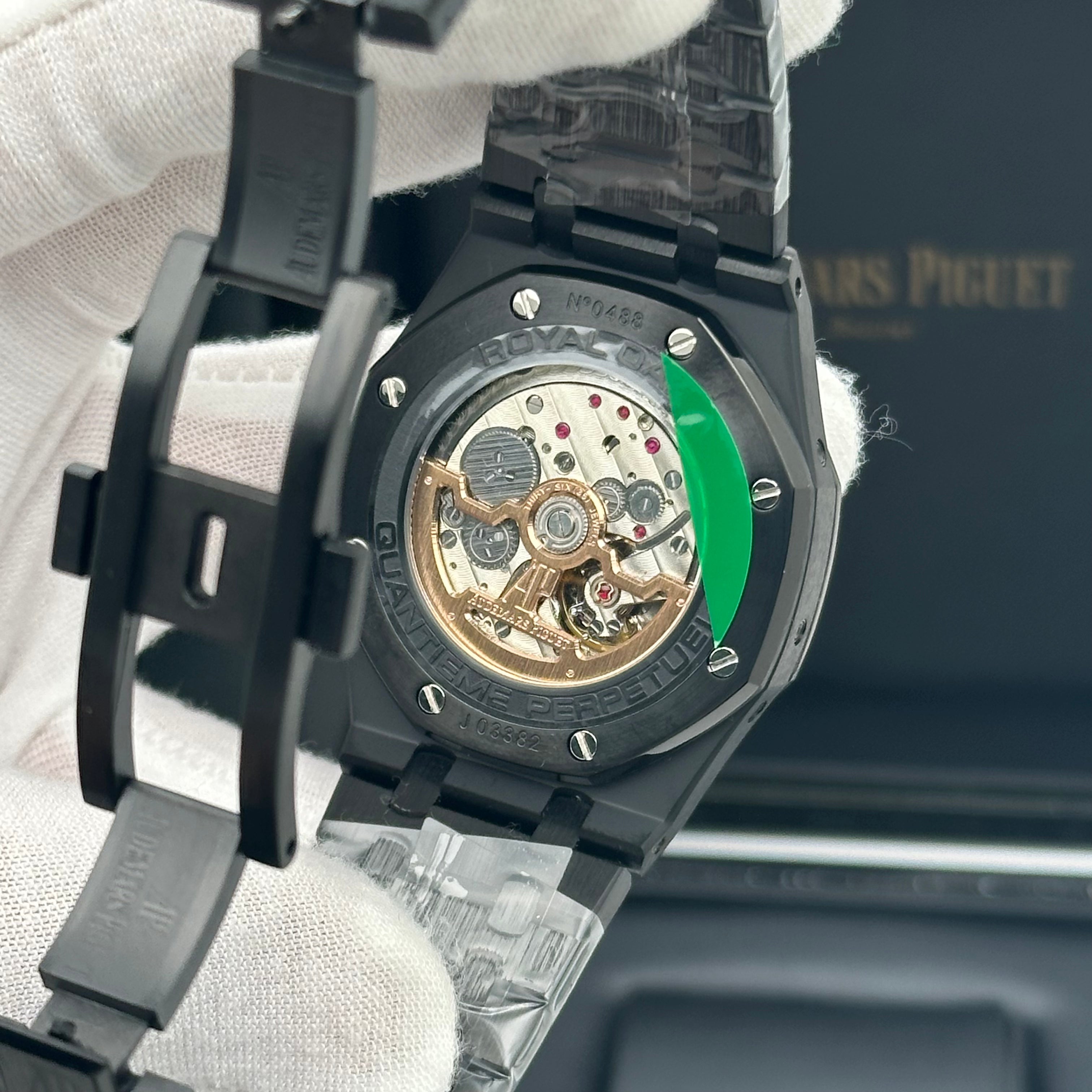 Audemars Piguet Royal Oak Perpetual Calendar Skeleton – Black Ceramic Look – Swiss Super Clone 1:1