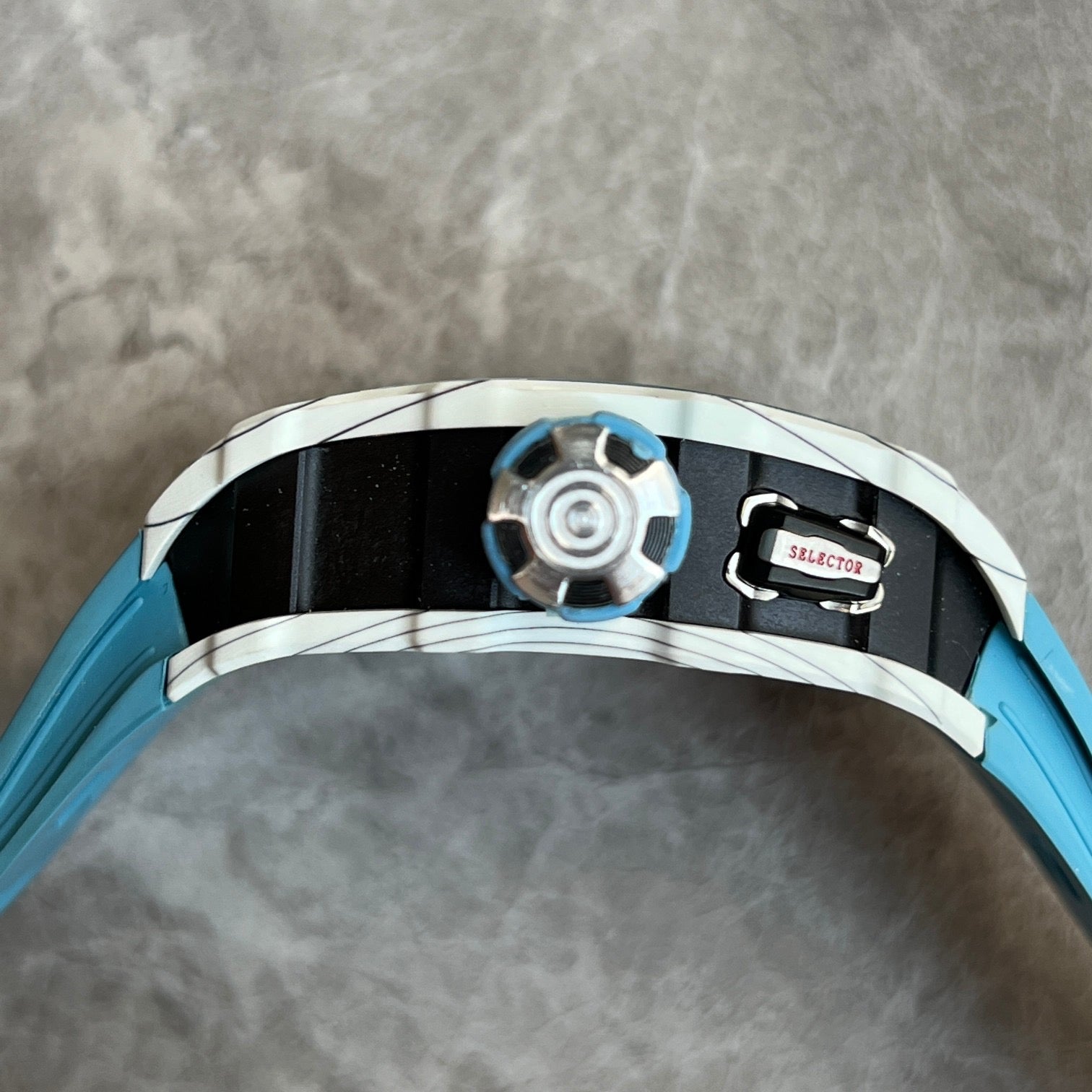 Richard Mille RM 35-03 Rafael Nadal – White Quartz TPT® with Sky Blue Strap