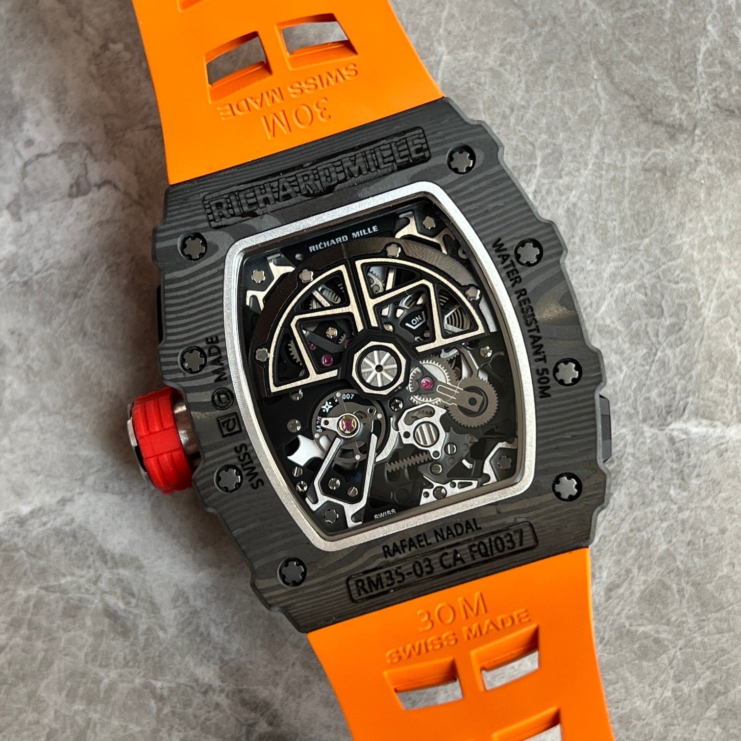 Richard Mille RM 35-03 Rafael Nadal – Carbon TPT® with Orange Strap