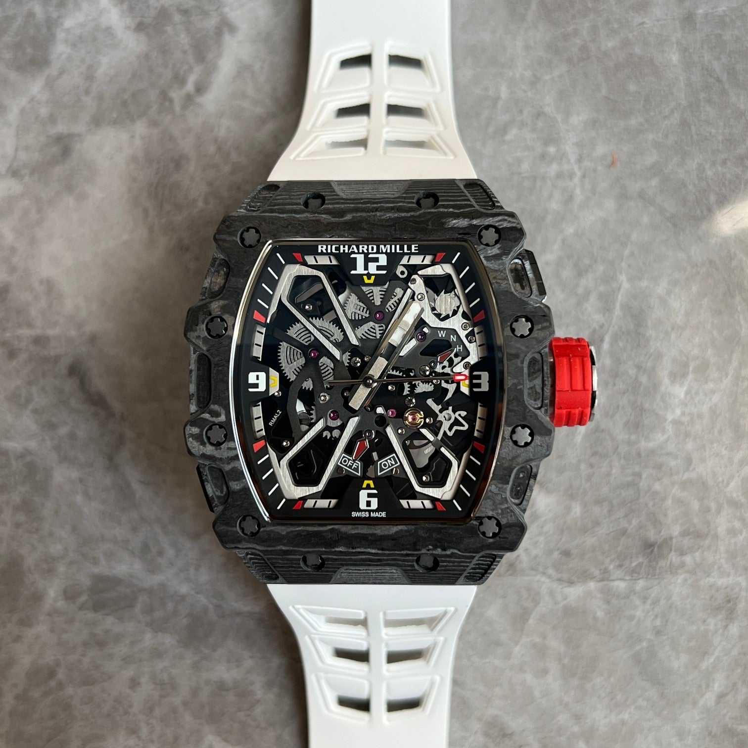Richard Mille RM 35-02 Rafael Nadal – Carbon TPT® with White Strap