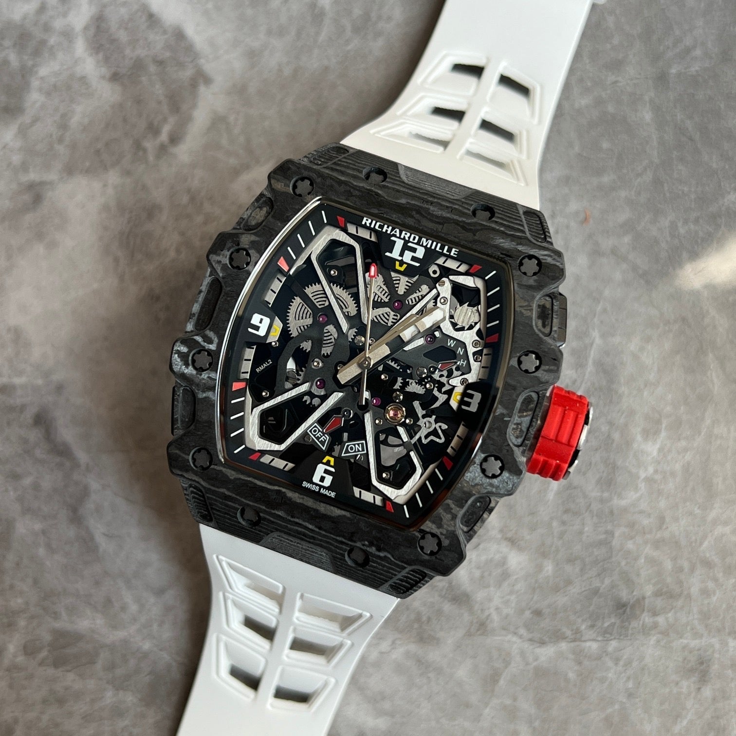 Richard Mille RM 35-02 Rafael Nadal – Carbon TPT® with White Strap