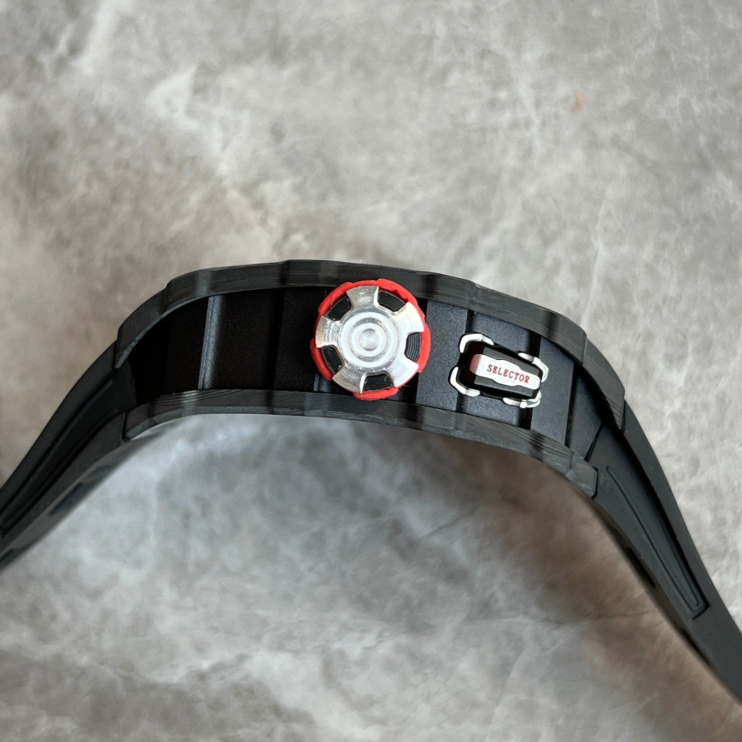 Richard Mille RM 35-03 Rafael Nadal Carbon TPT – Red Crown, Black Strap