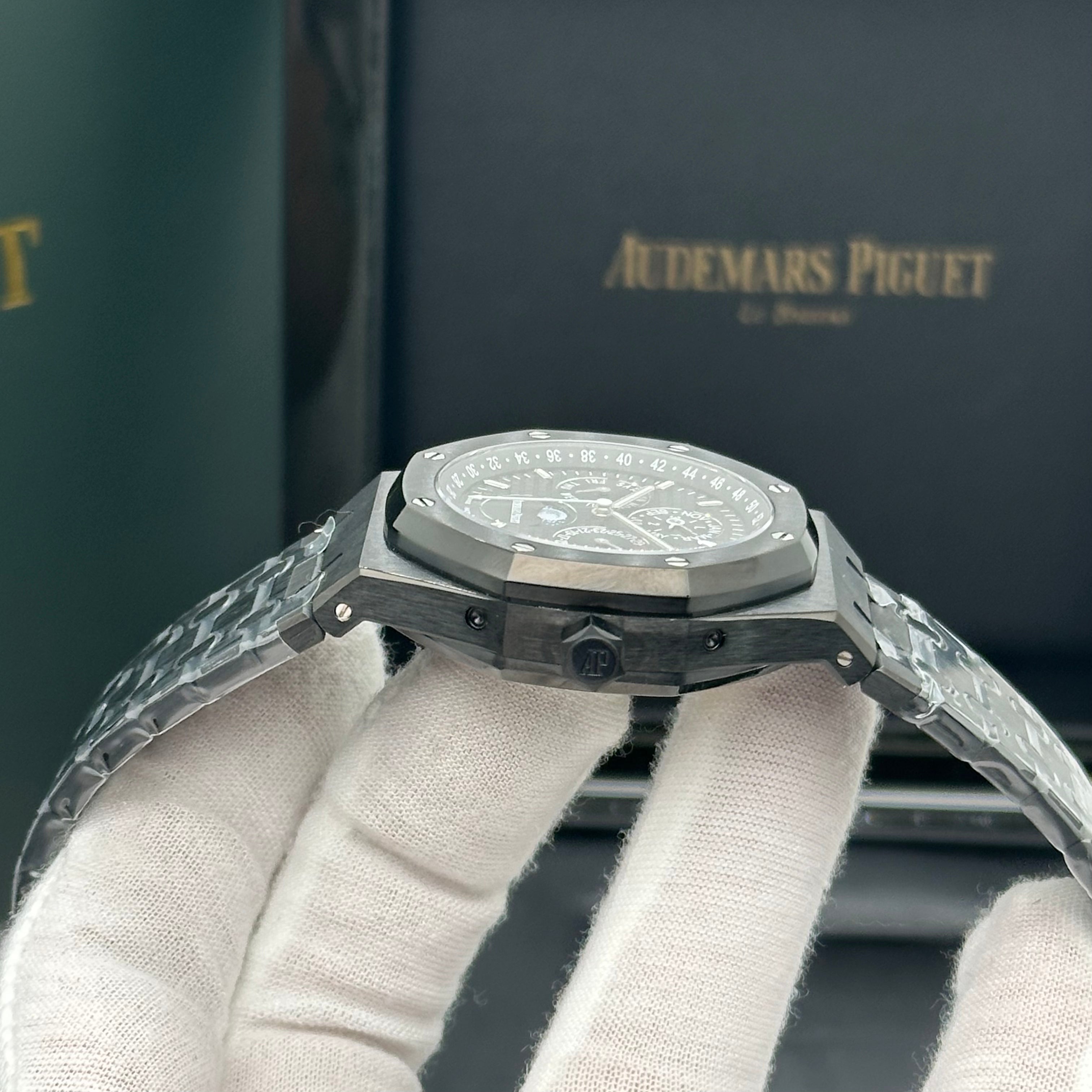 Audemars Piguet Royal Oak Perpetual Calendar – Black Ceramic Look – Swiss Super Clone 1:1