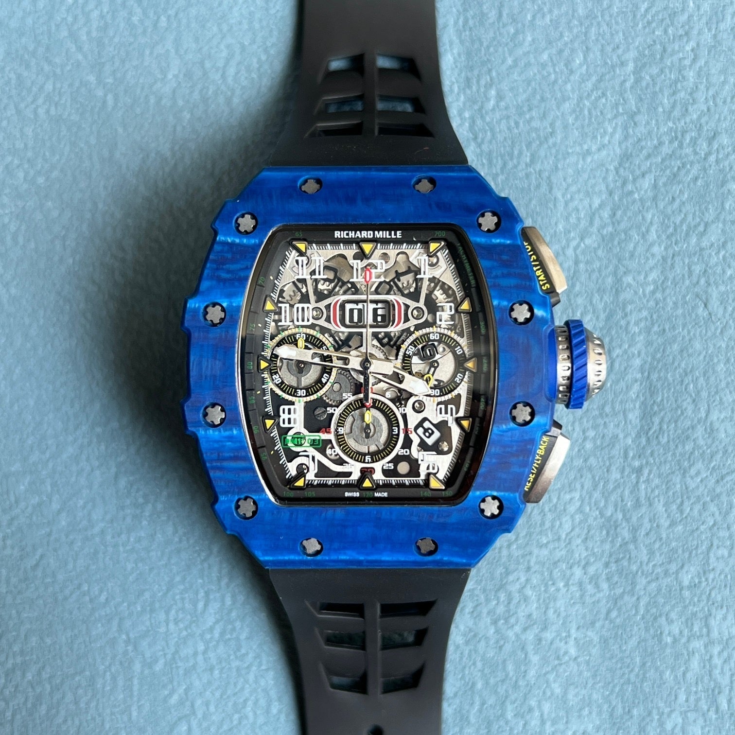 Richard Mille RM 011 Blue TPT Quartz Flyback Chronograph – Ultimate Limited Edition