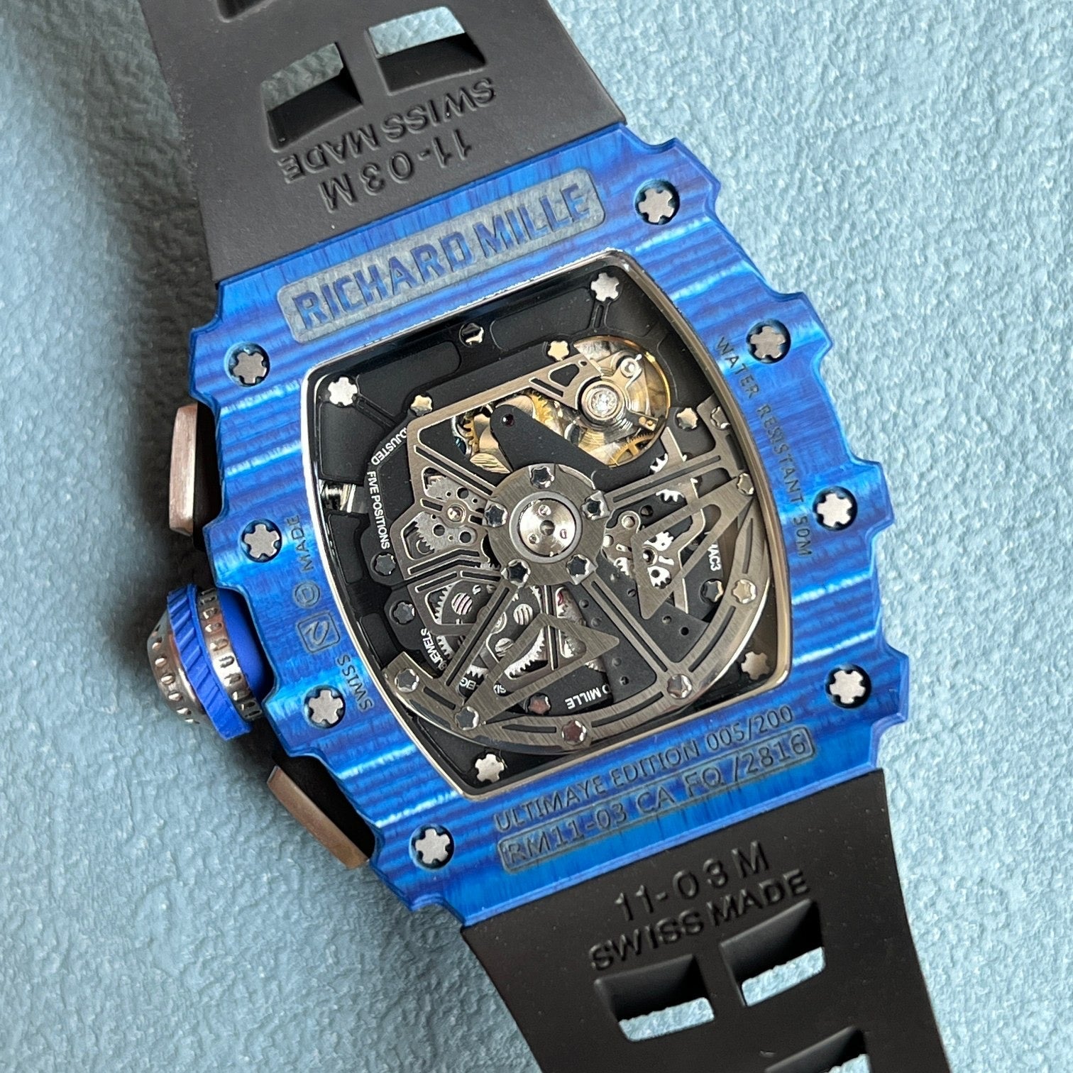 Richard Mille RM 011 Blue TPT Quartz Flyback Chronograph – Ultimate Limited Edition