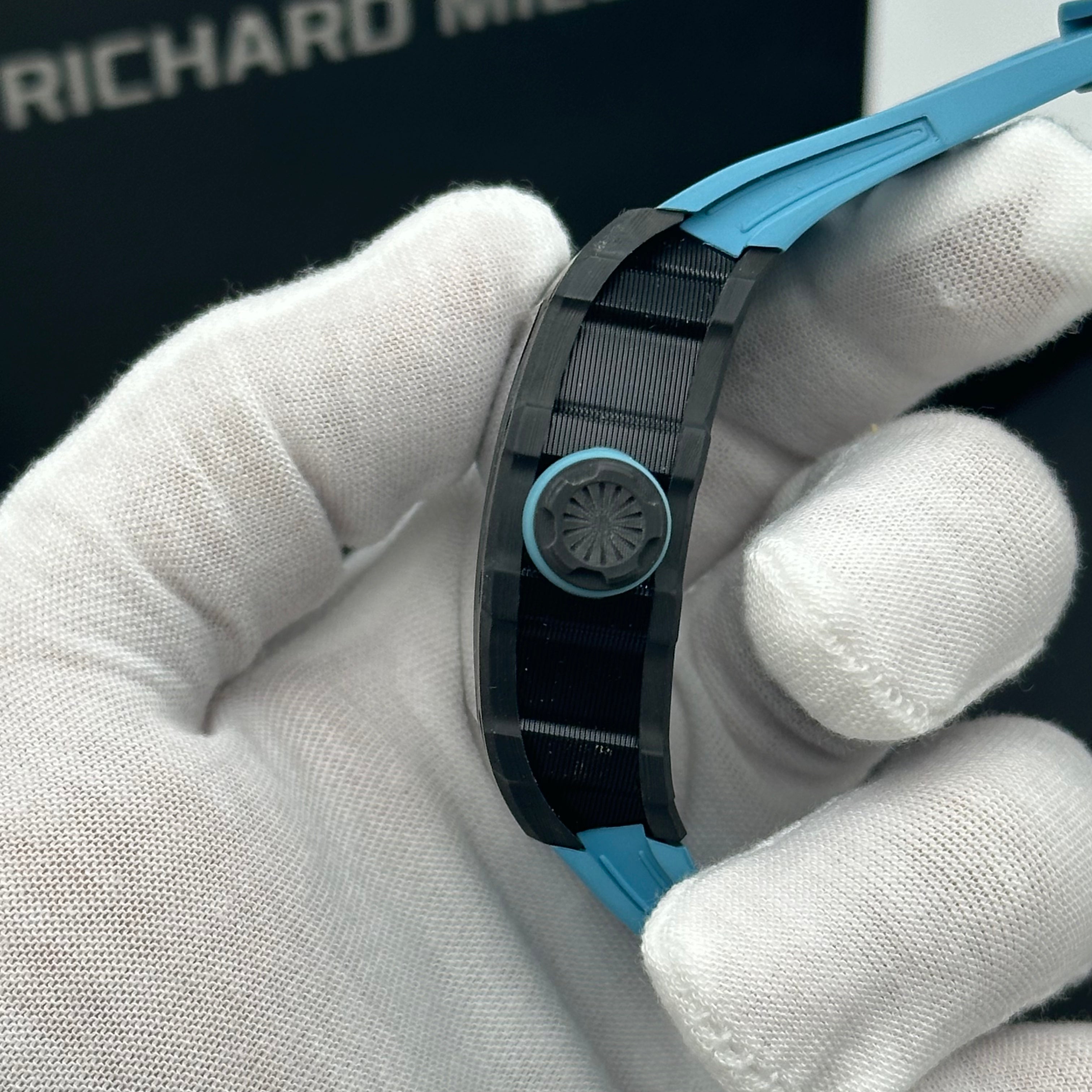 Richard Mille RM 35-02 – Carbon TPT with Sky Blue Strap