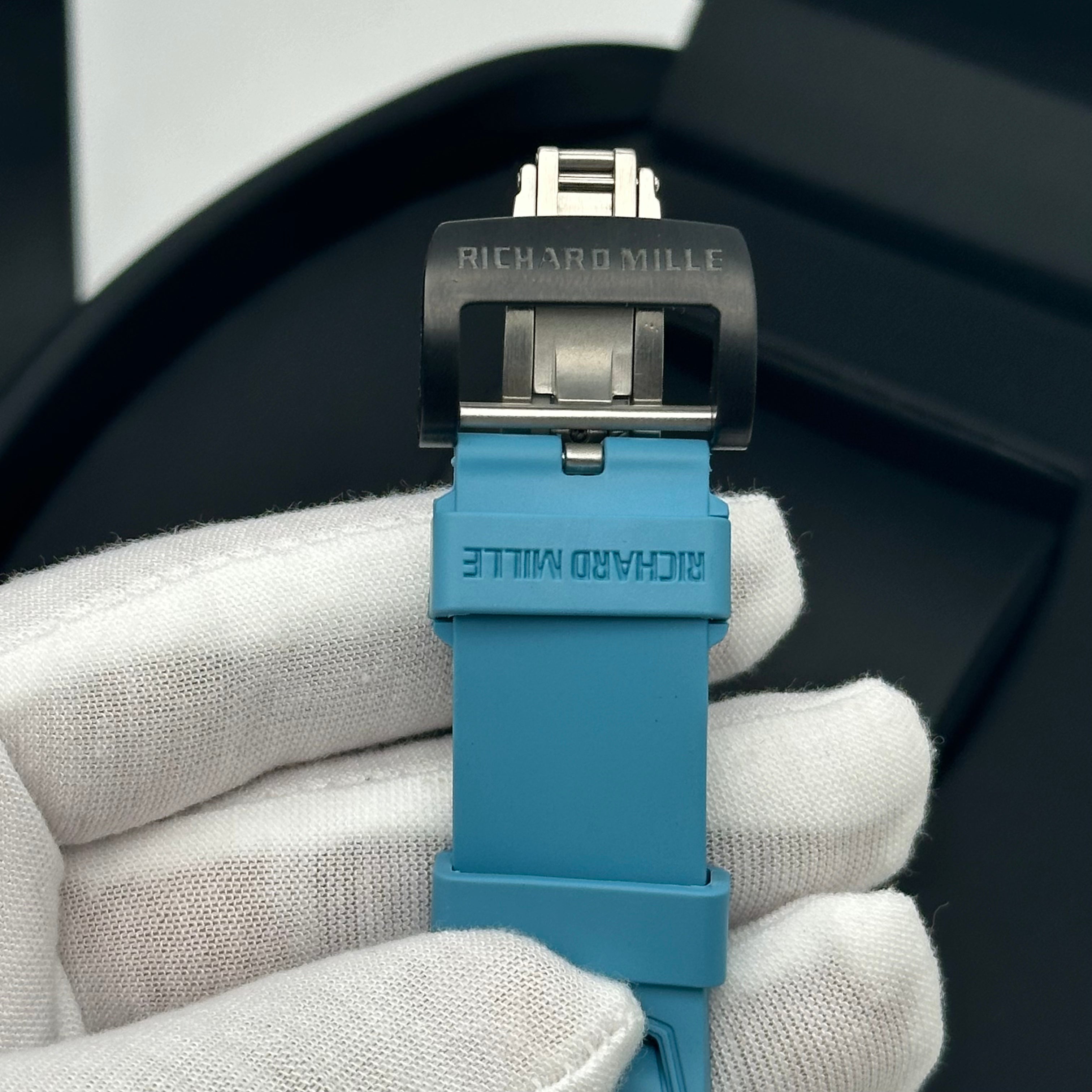 Richard Mille RM 35-02 – Carbon TPT with Sky Blue Strap