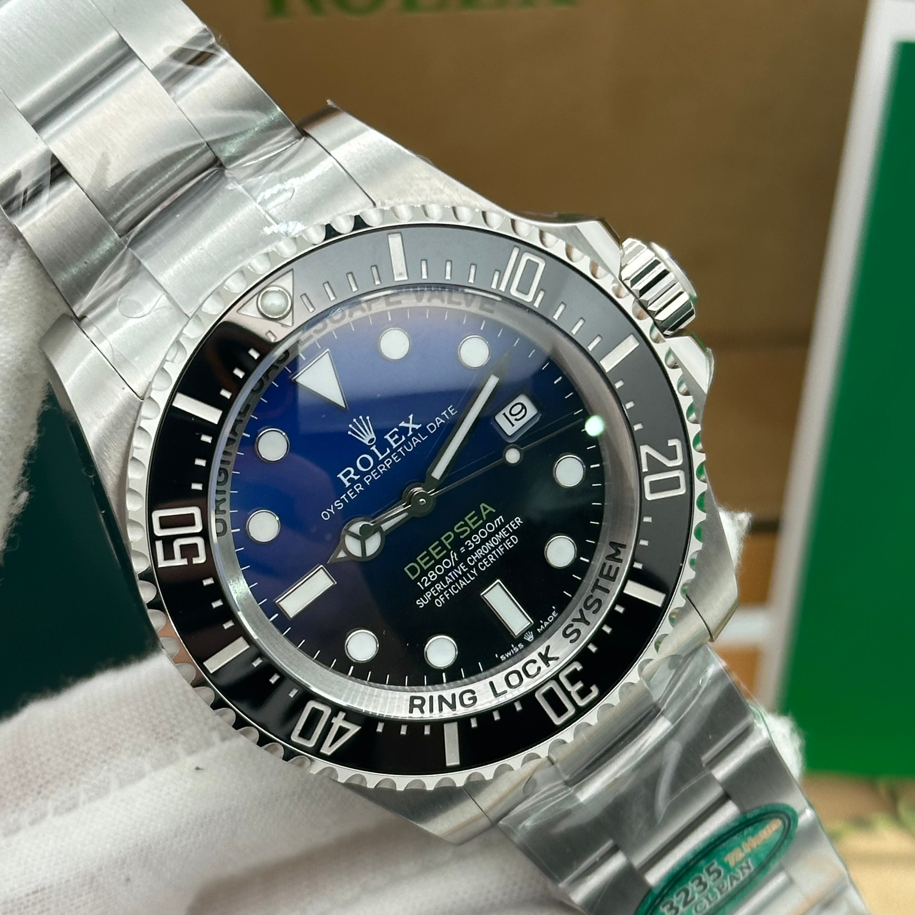 Rolex DeepSea Diver Watch – Blue Gradient Dial – Stainless Steel – Swiss Super Clone - 7263V6