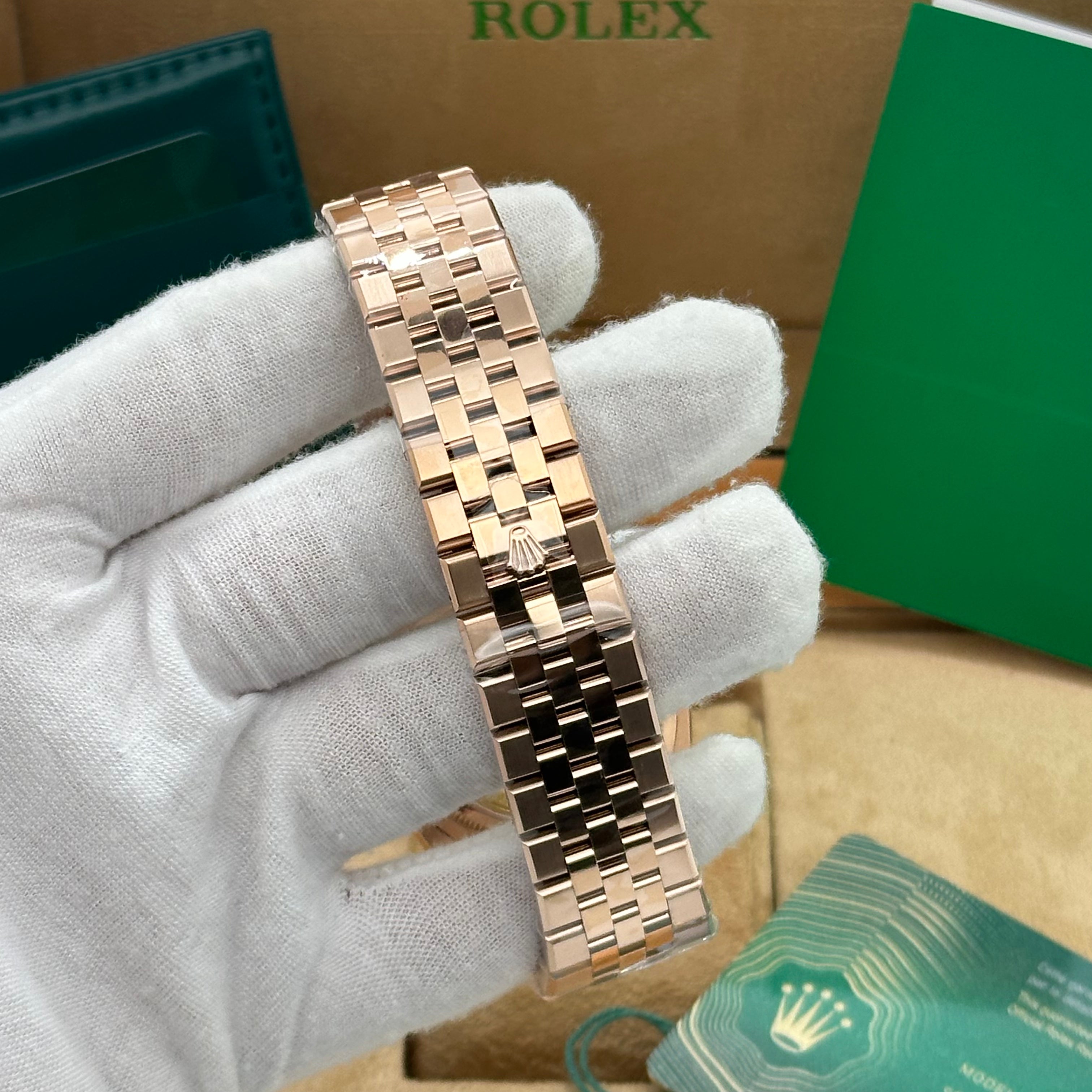Rolex Oyster Perpetual Land-Dweller 41MM Rose Gold Watch - Swiss Super Clone 4M778520