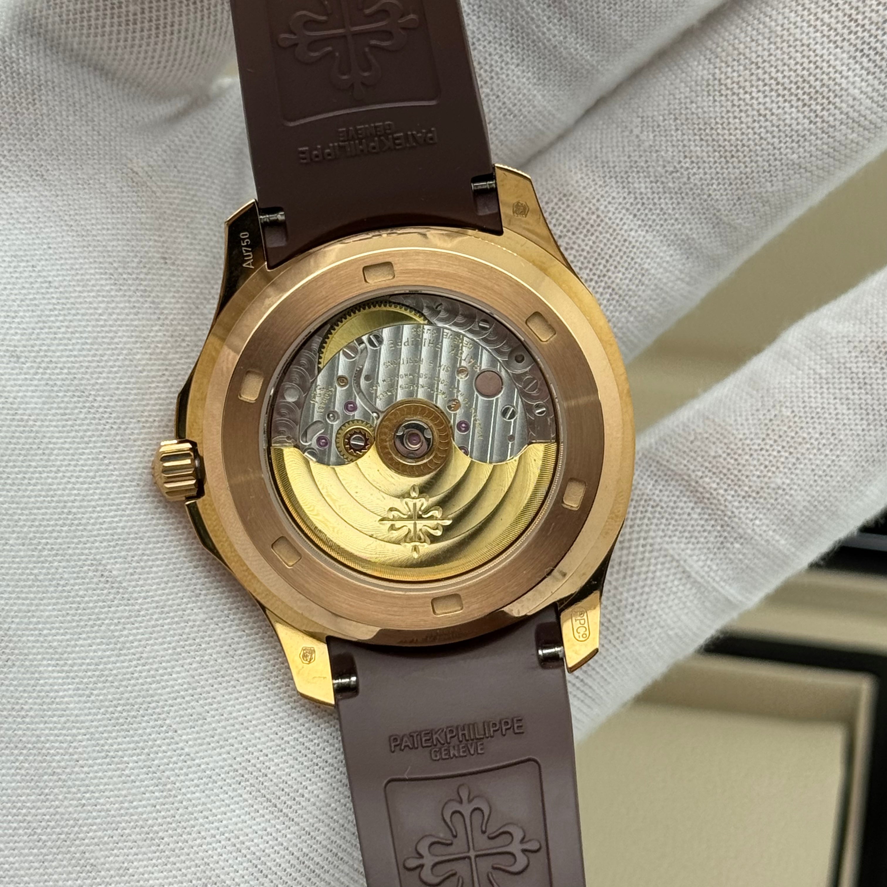 Patek Philippe Aquanaut Moon Phase Brown – Premium Swiss Super Clone | Automatic 40mm | Rubber Strap