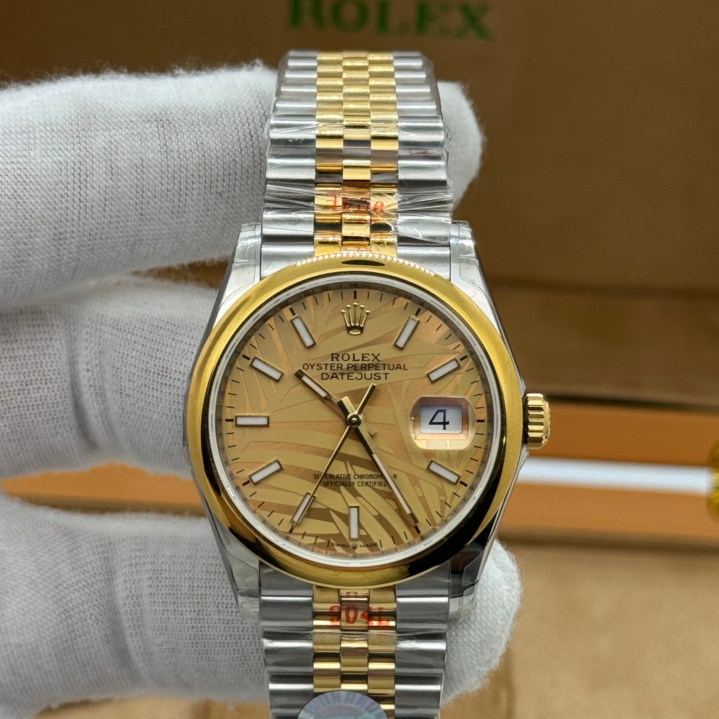 Rolex Oyster Perpetual Datejust 36 Two-Tone – Champagne Dial – Super Clone Edition