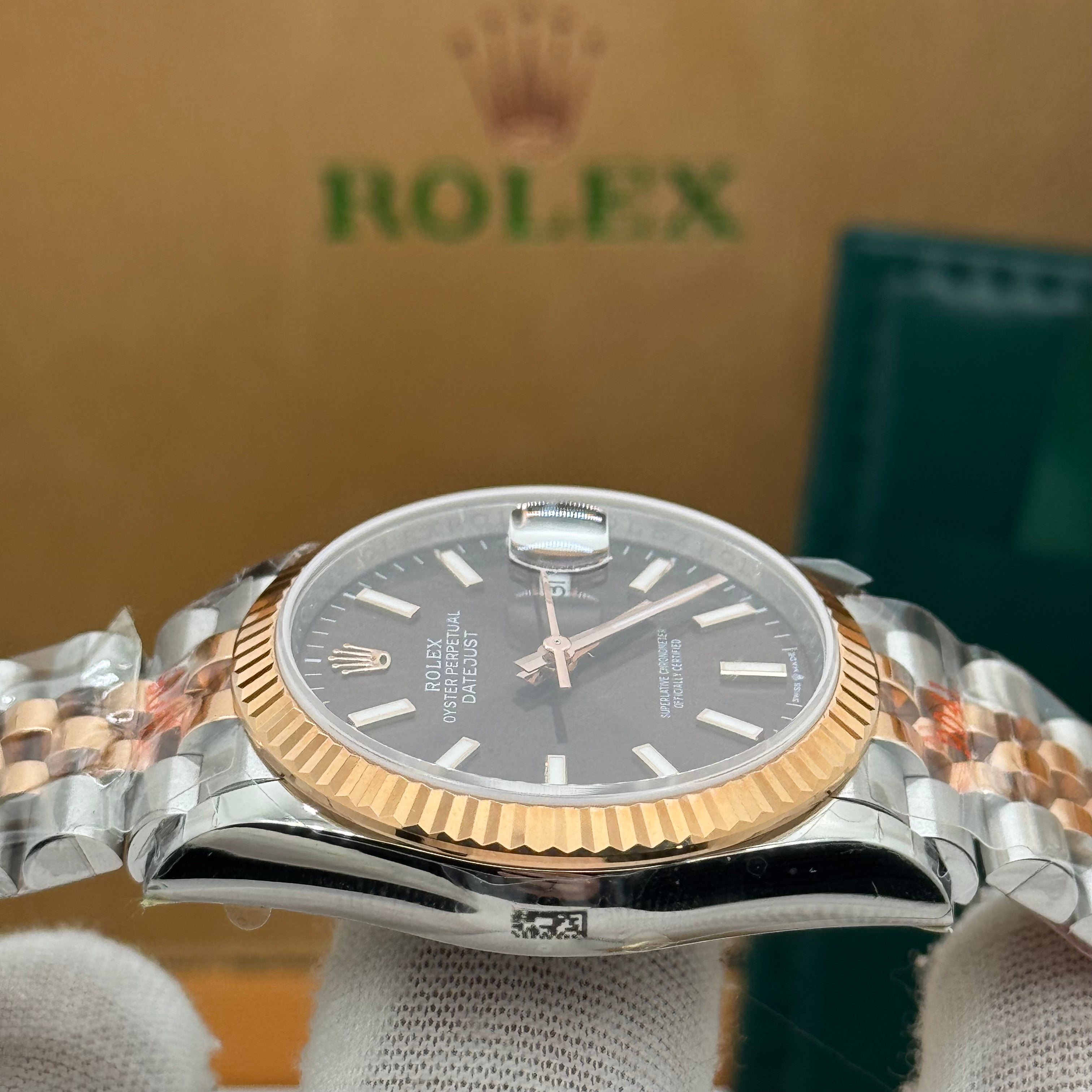 Rolex Datejust 36MM – Two-Tone Rose Gold & Steel / Chocolate Dial