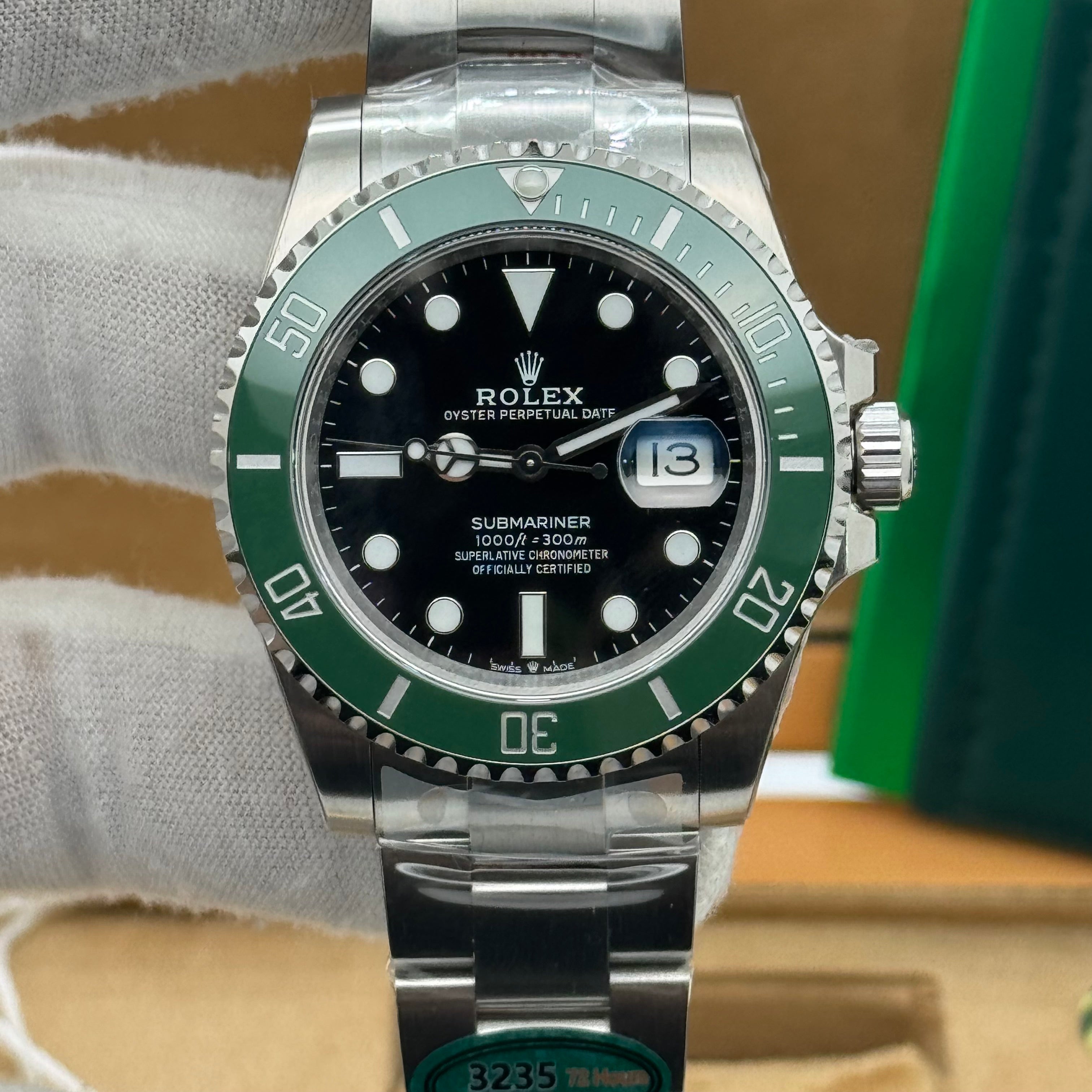 Rolex Submariner Green Bezel Diver Watch – Swiss Super Clone – Automatic – 6R7791V6