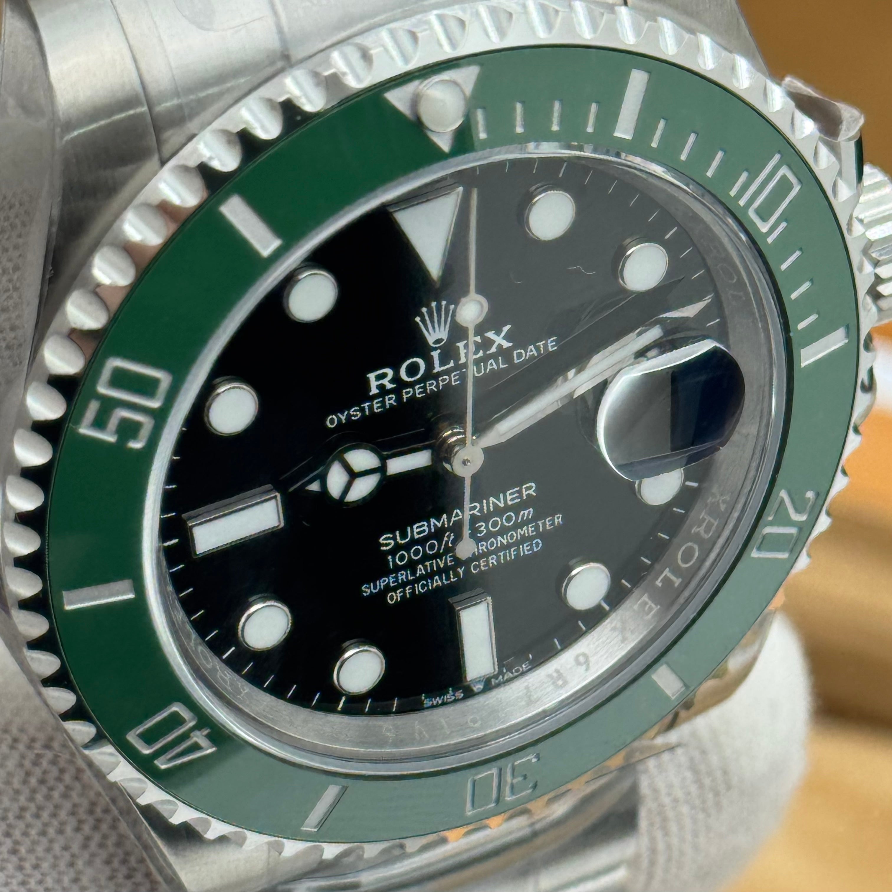 Rolex Submariner Green Bezel Diver Watch – Swiss Super Clone – Automatic – 6R7791V6