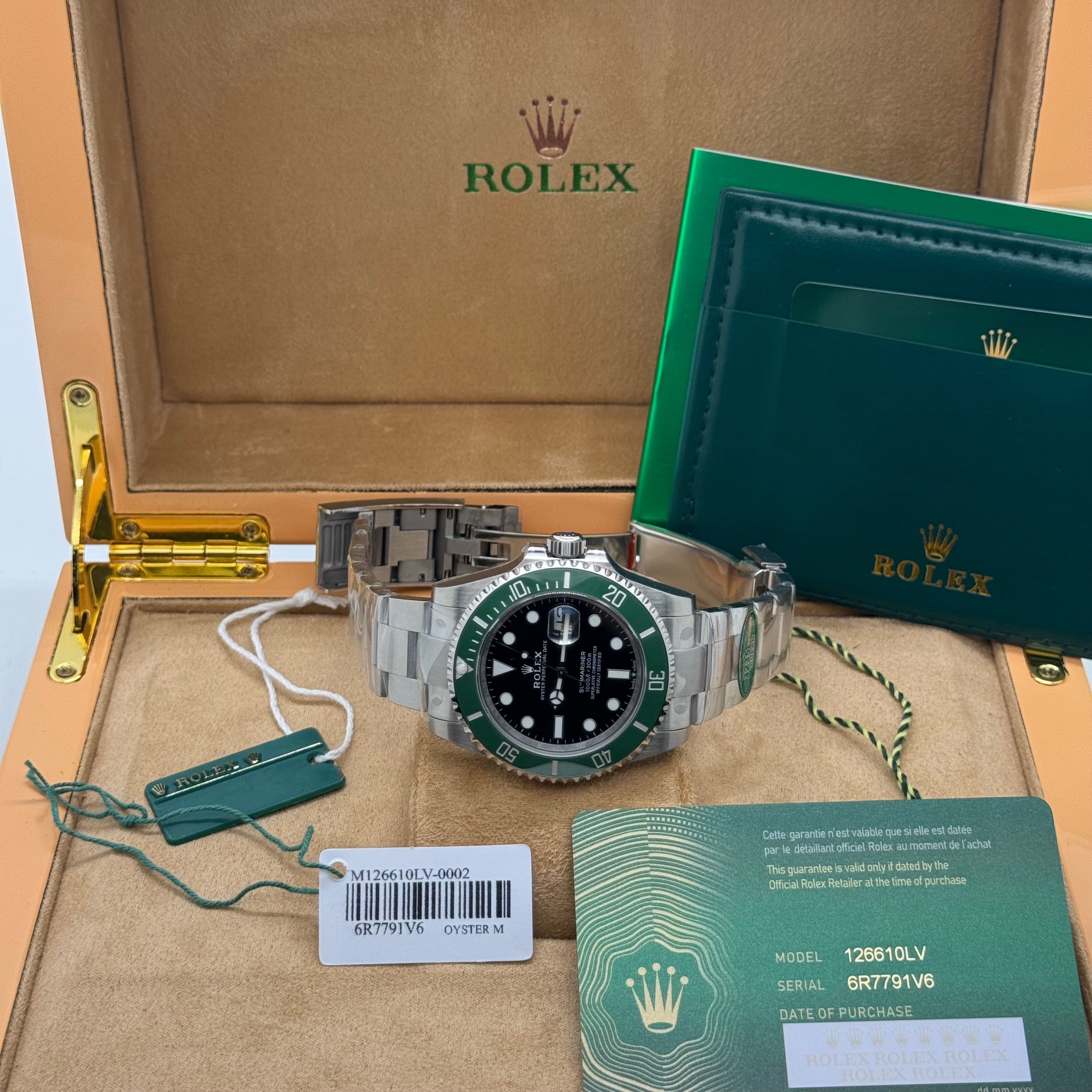 Rolex Submariner Green Bezel Diver Watch – Swiss Super Clone – Automatic – 6R7791V6