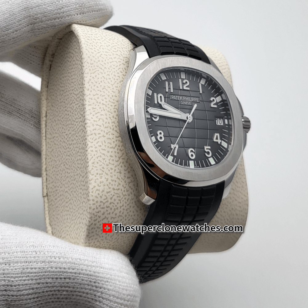 Patek Philippe Aquanaut Stainless Steel 5167A-001 Black Dial Exact 1:1 Super Clone 26-330 S C Swiss Movement Replica Watch
