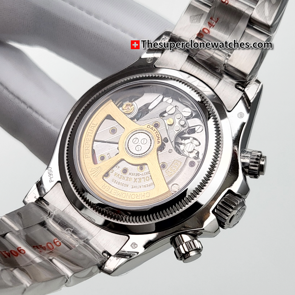 Rolex Cosmograph Daytona Platinum Ice Blue Dial Exact 1:1 Super Clone 4131 Swiss Movement Replica Watch Ref-126506