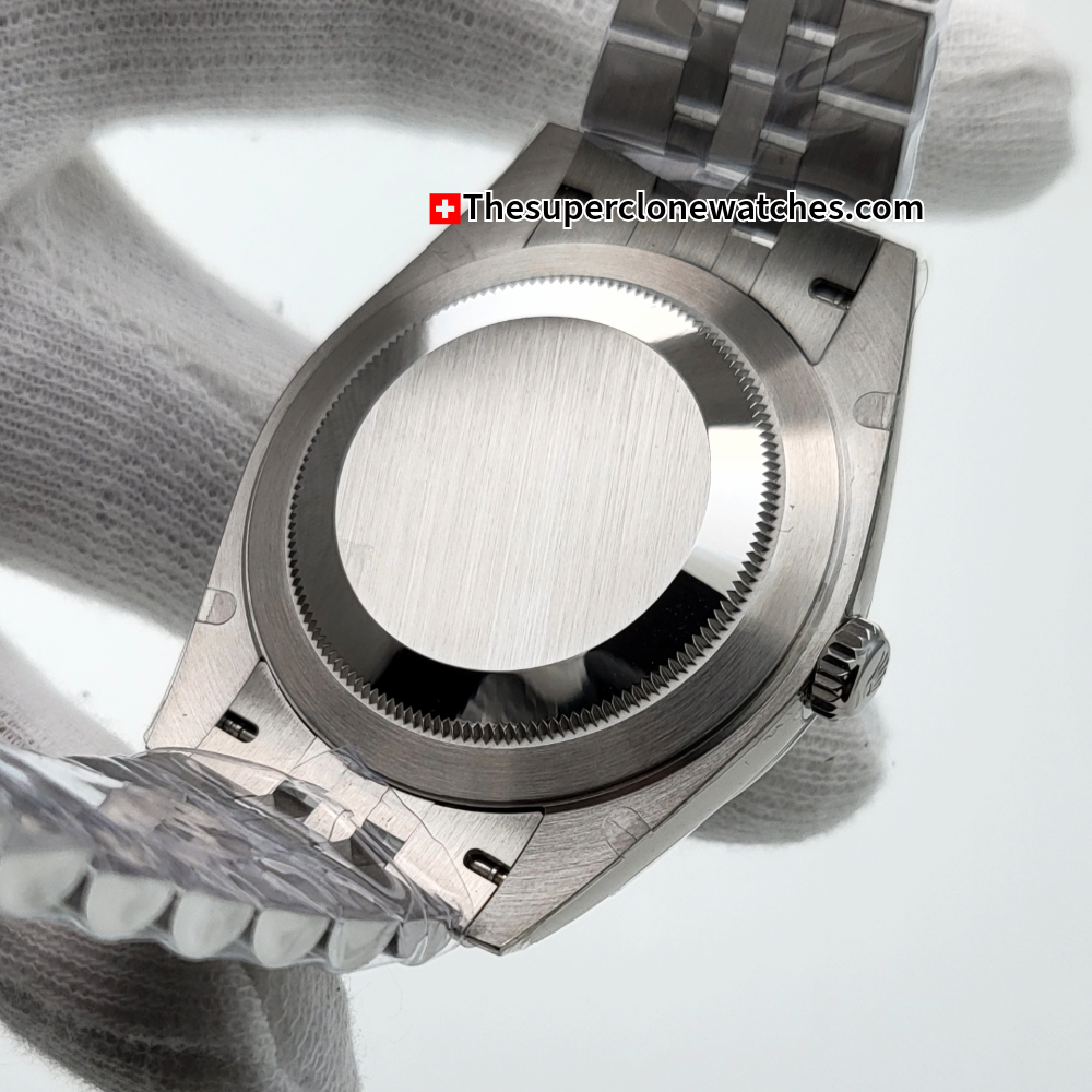 Rolex Datejust Oystersteel and White Gold Slate Dial Exact 1:1 Super Clone 3235 Swiss Movement Replica Watch Ref-126334