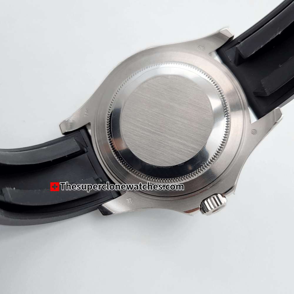 Rolex Yacht-Master White Gold Oysterflex Exact 1:1 Super Clone 3235 Swiss Automatic Replica Watch Ref-226659