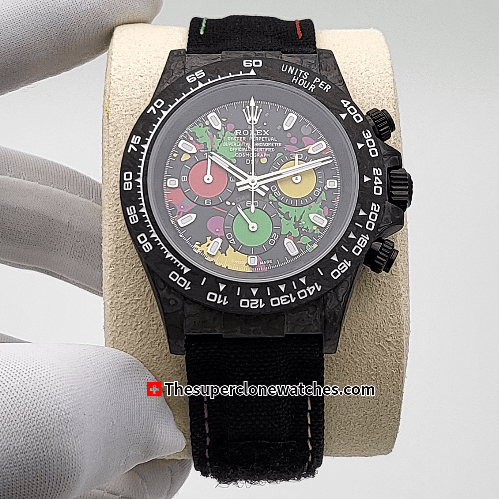 Rolex Cosmograph Daytona Diw “Motley 41mm” Exact 1:1 Super Clone 4130 Swiss Replica Watch