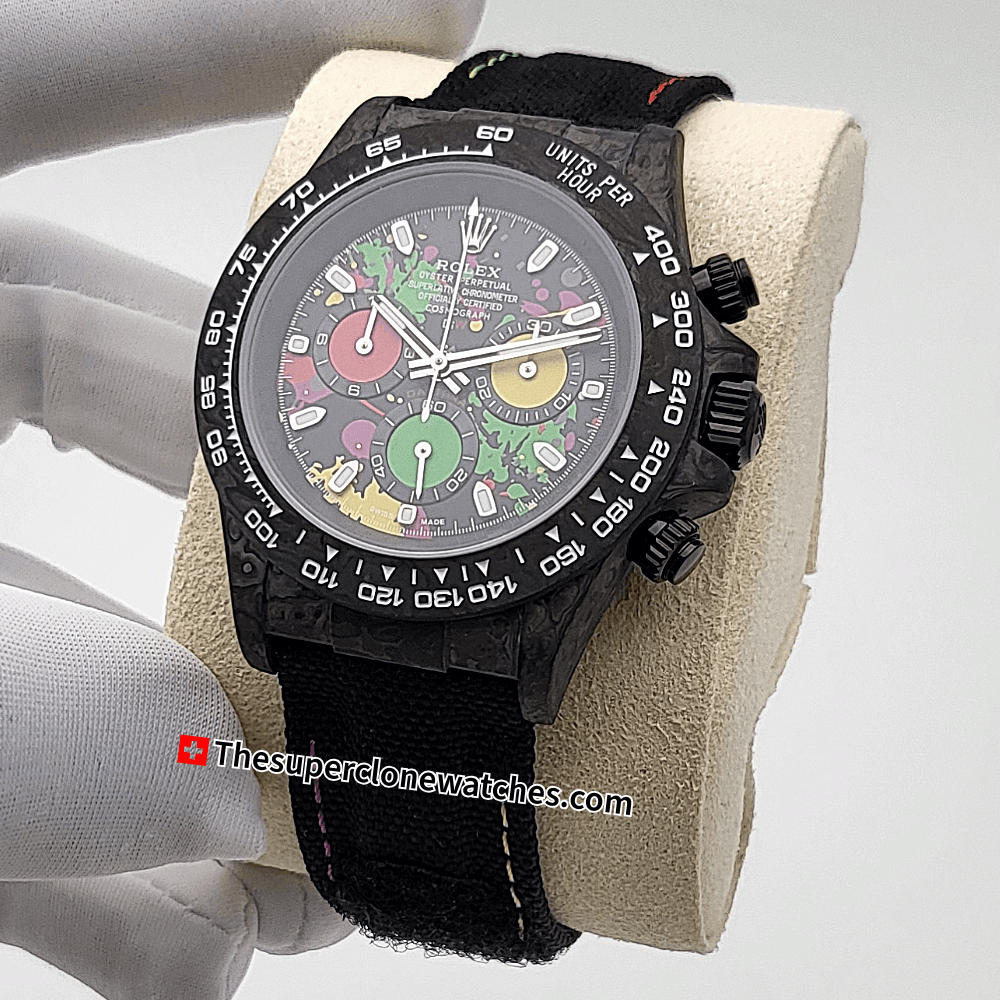 Rolex Cosmograph Daytona Diw “Motley 41mm” Exact 1:1 Super Clone 4130 Swiss Replica Watch