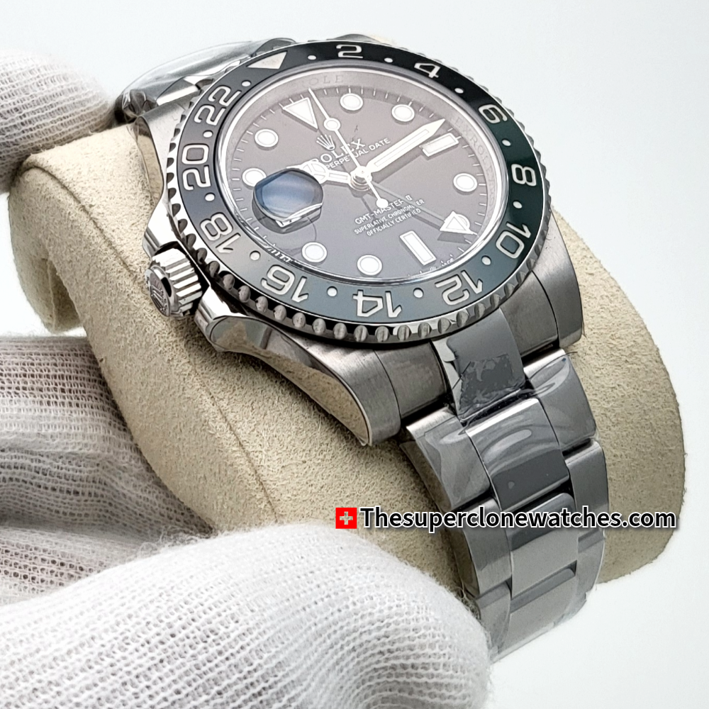 Rolex GMT Master II Sprite Left-Hand Exact 1:1 Super Clone 3285 Swiss Movement Replica Watch Ref-126720VTNR