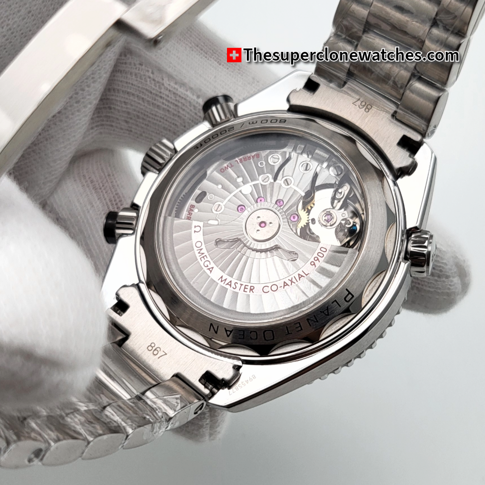 Omega Seamaster Planet Ocean 600M Chronograph Titanium On Titanium Grey Dial Exact 1:1 Super Clone 9900 Swiss Movement Replica Watch