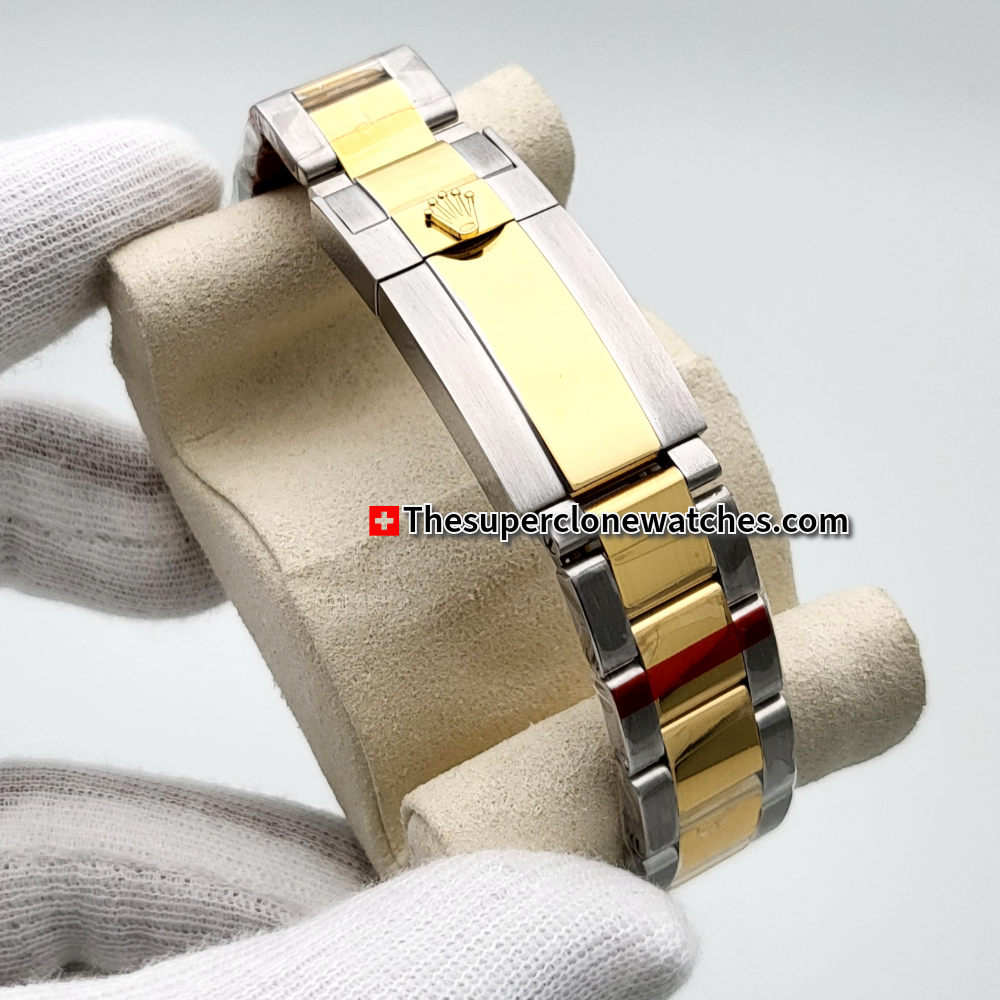 Rolex Cosmograph Daytona Yellow Rolesor White Dial Exact 1:1 Super Clone 4131 Swiss Movement Replica Watch Ref-126503