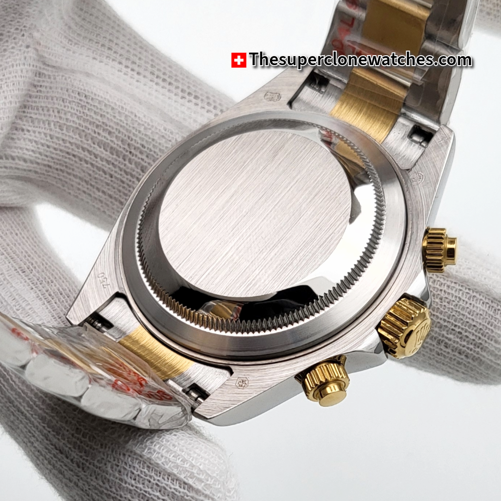 Rolex Cosmograph Daytona Yellow Rolesor White Dial Exact 1:1 Super Clone 4131 Swiss Movement Replica Watch Ref-126503