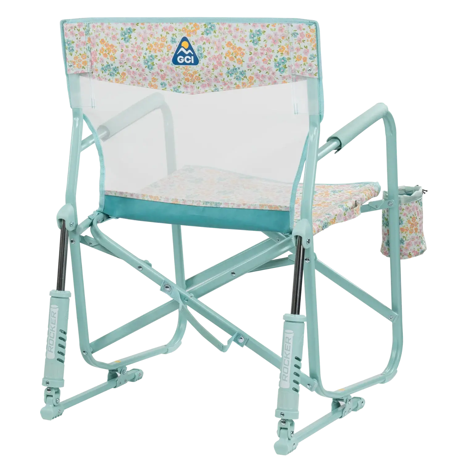 Back angle of teal sundress freestyle rocker elite.